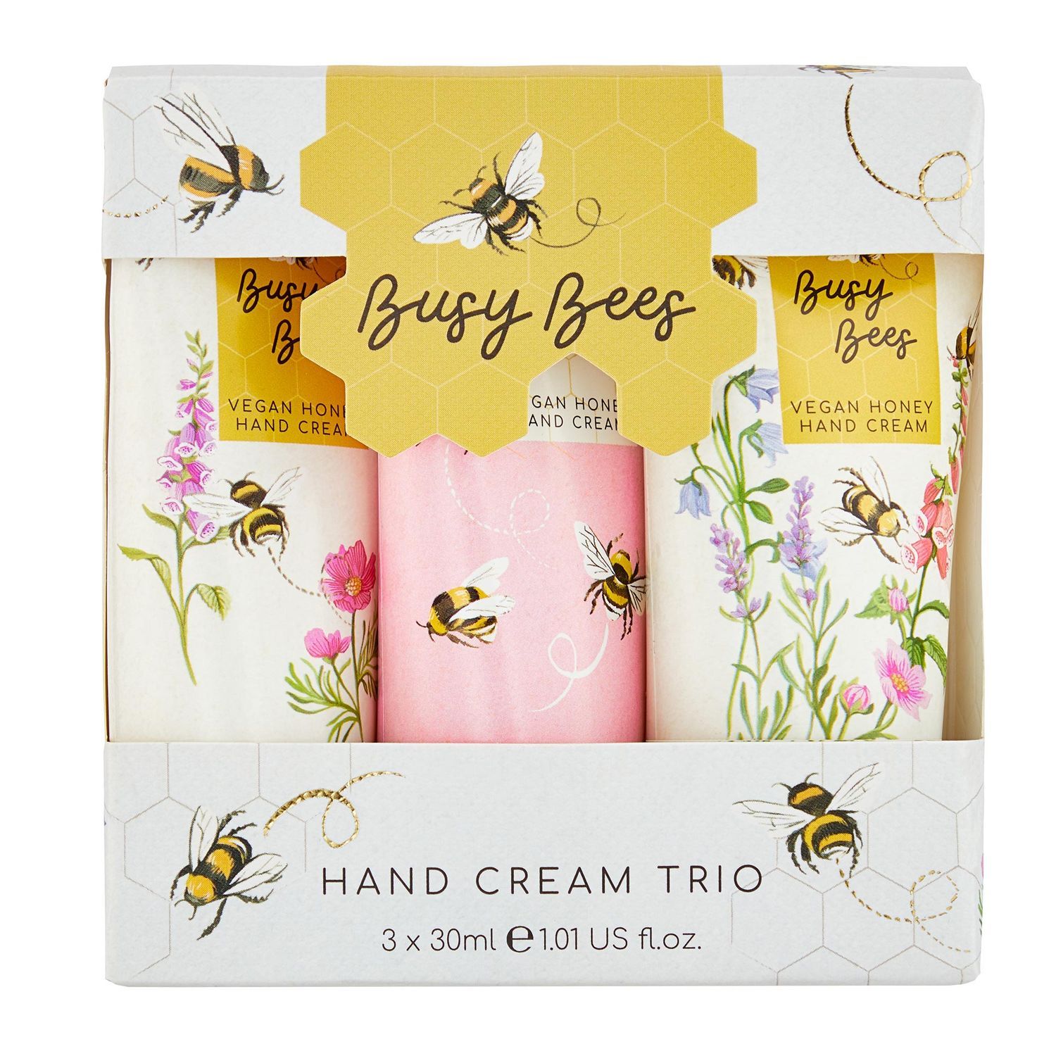 Heathcote & Ivory Bussy Bees - Mini Handcare Trio Vegan Honey