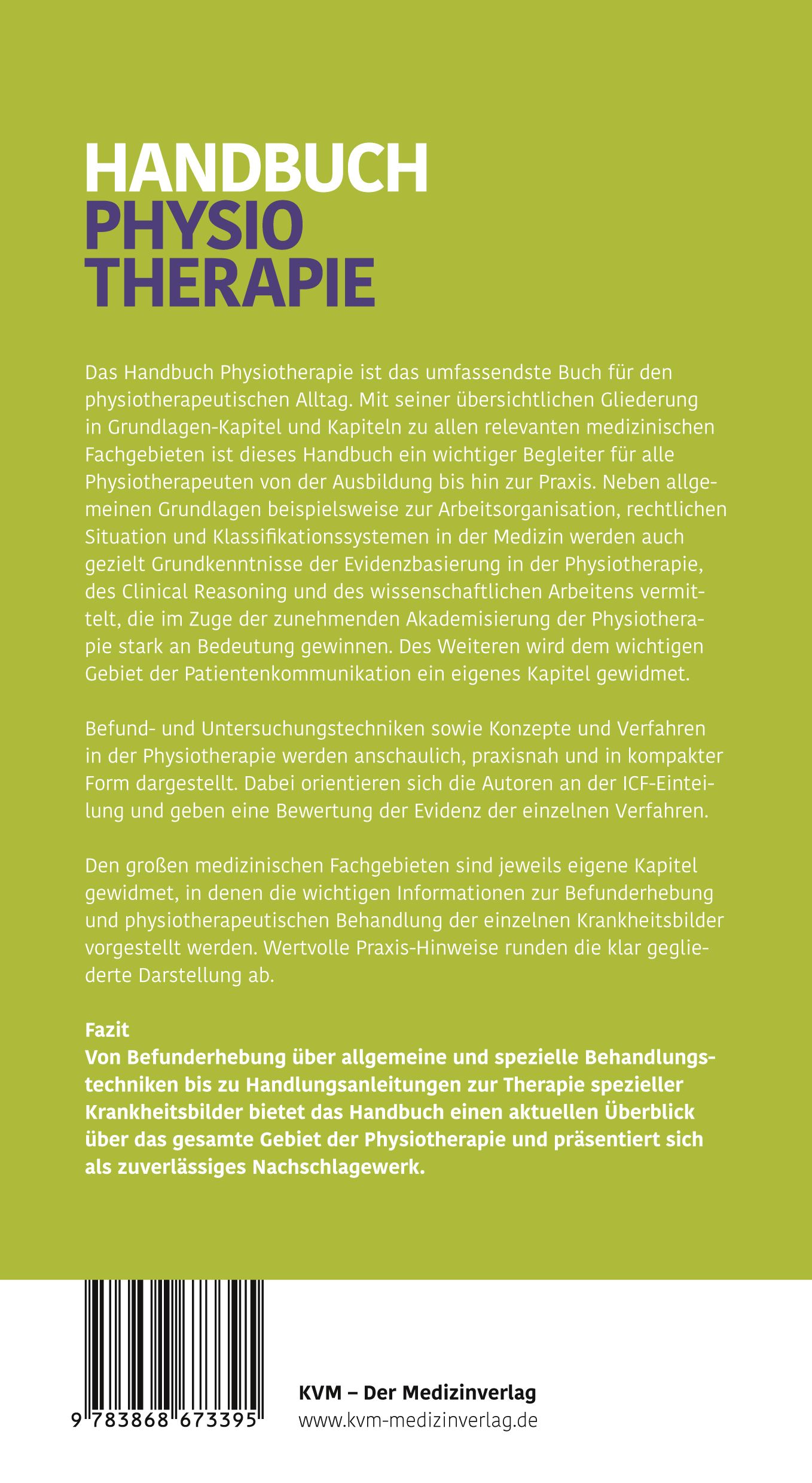 Handbuch Physiotherapie