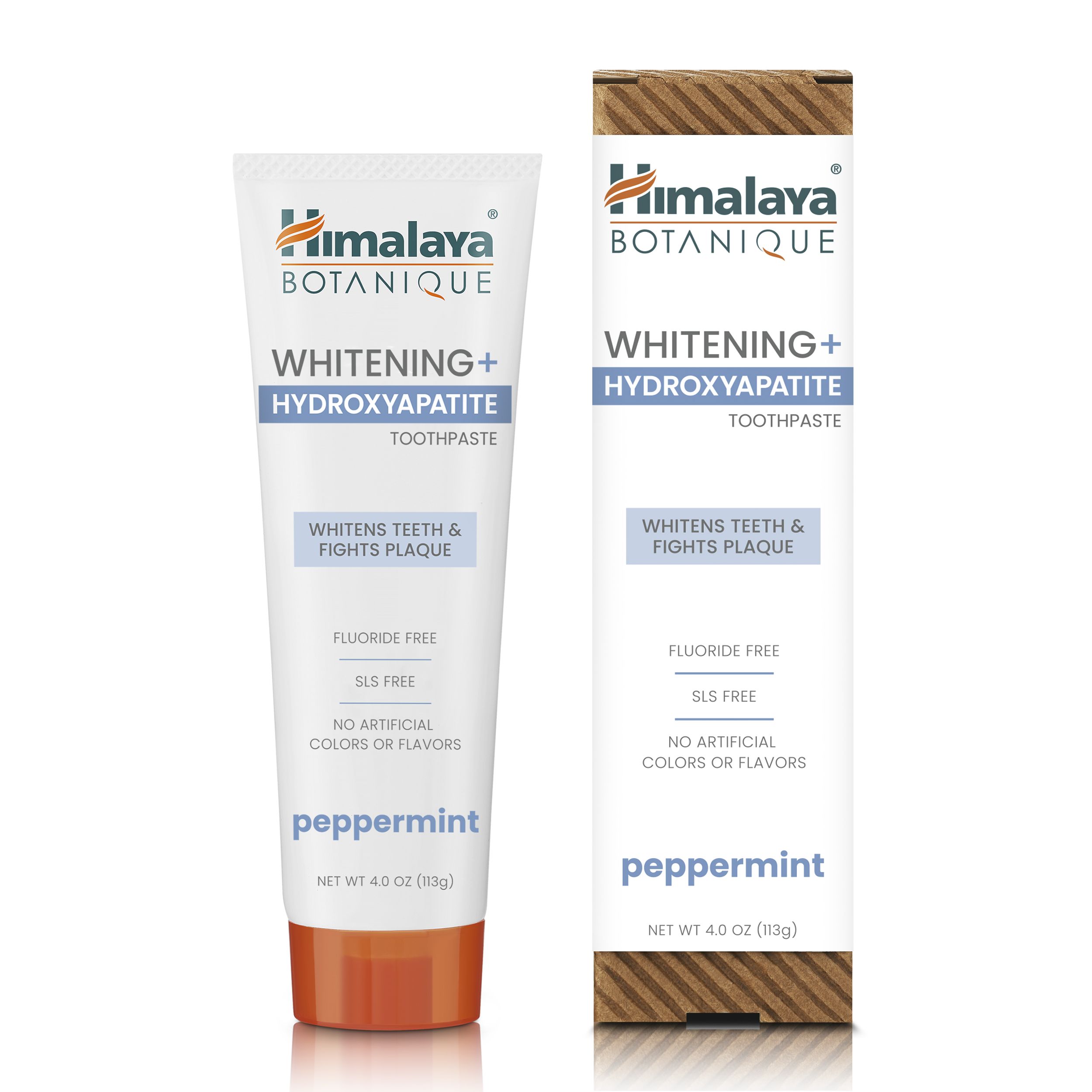 Himalaya Botanique Zahnpasta – Whitening & Hydroxylapatit für starke Zähne, Pfefferminz 113 g