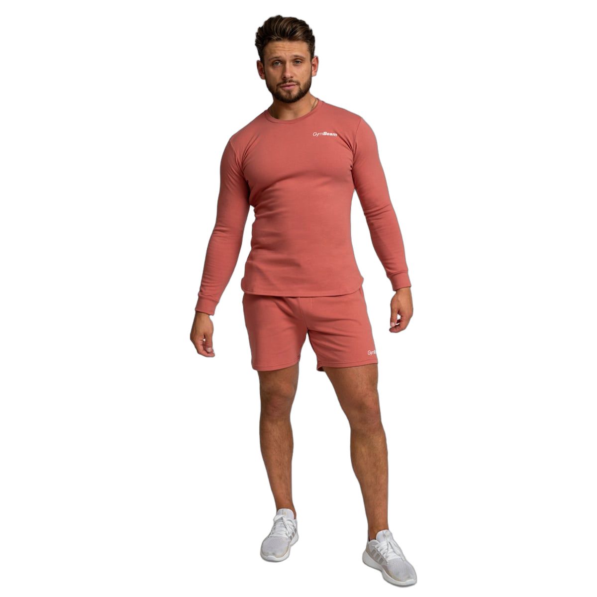 GymBeam Shorts Herren regular mit Kordelzug, Taschen und Modell Cinnamon