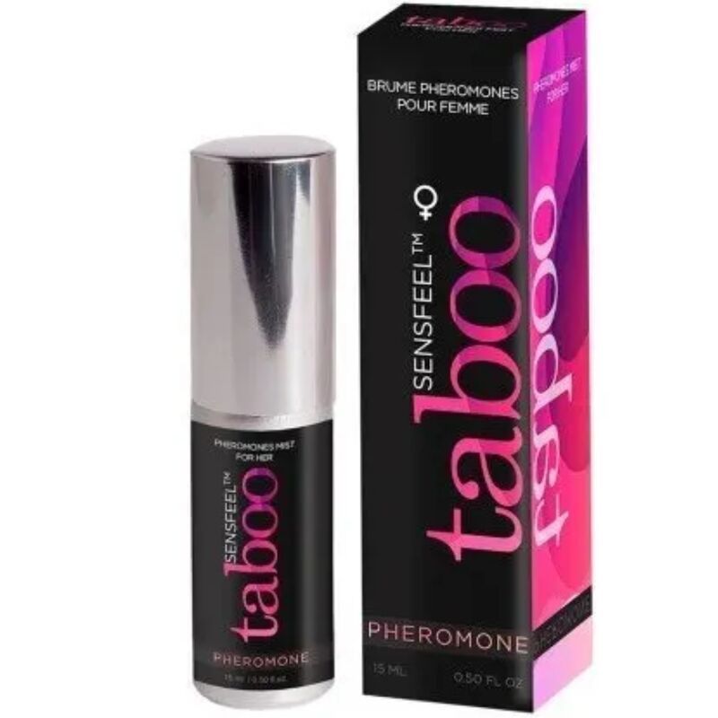 Taboo Pheromone For Her 15ml Flakon und Verpackung.