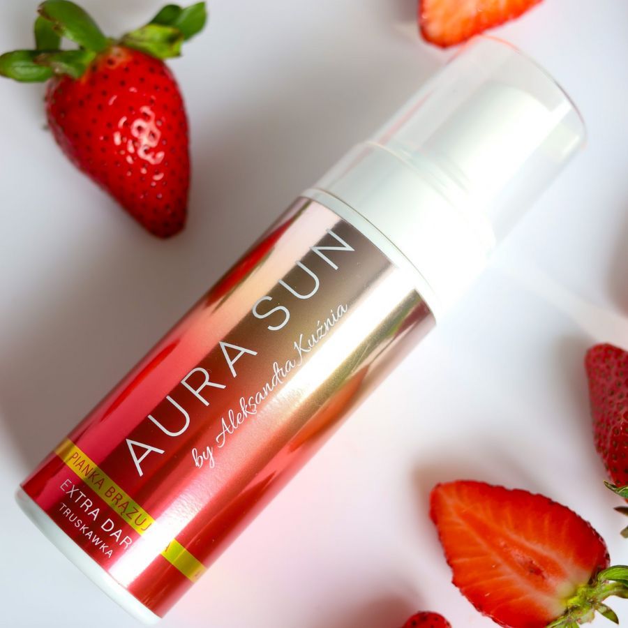 Aura Sun Extra Dark Selbstbräunungs Mousse Erdbeere