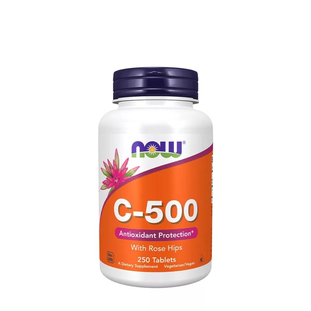 NOW Foods Vitamin C-500 mit Hagebutten 250 St Tabletten