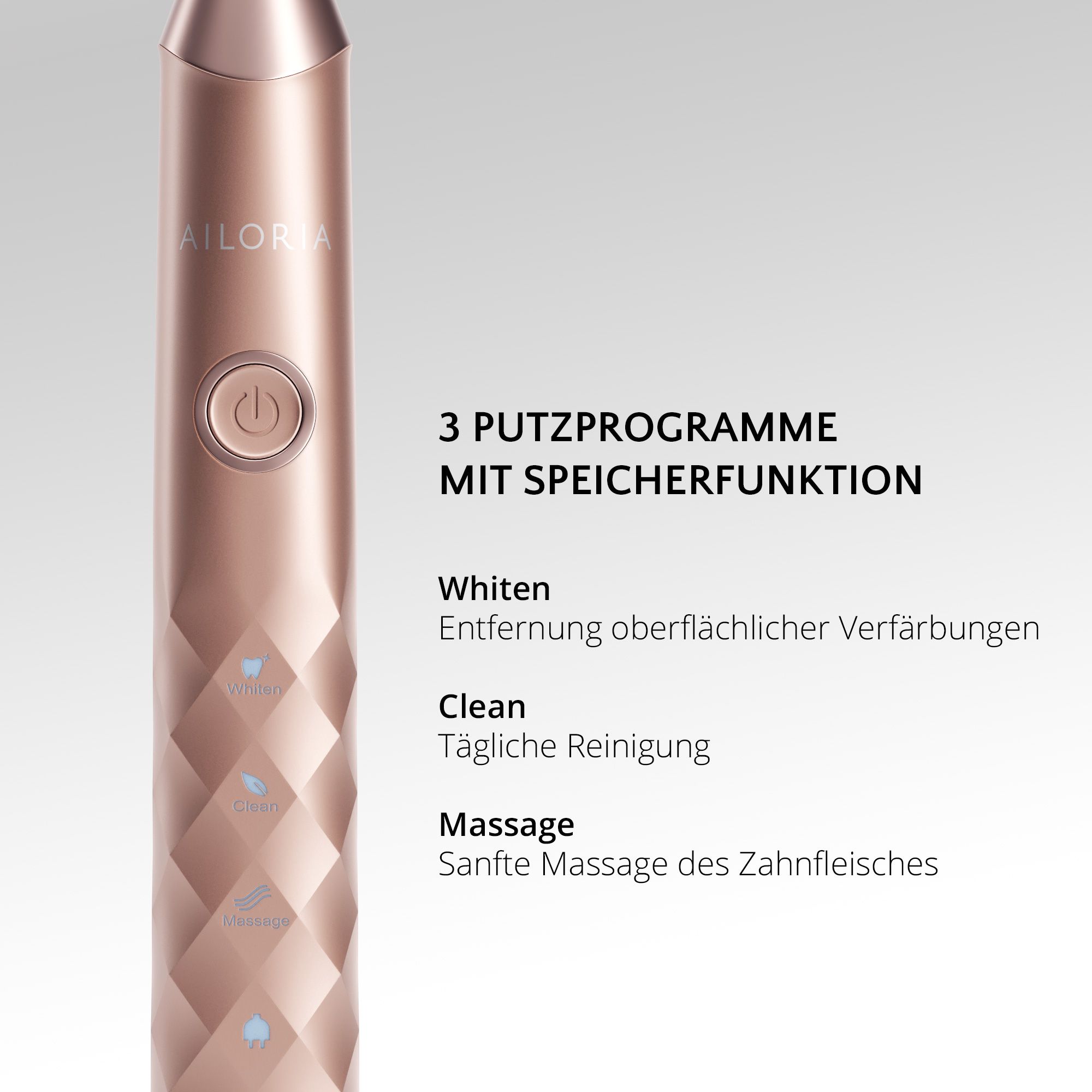 AILORIA SHINE BRIGHT USB-Schallzahnbürste Limited Edition
