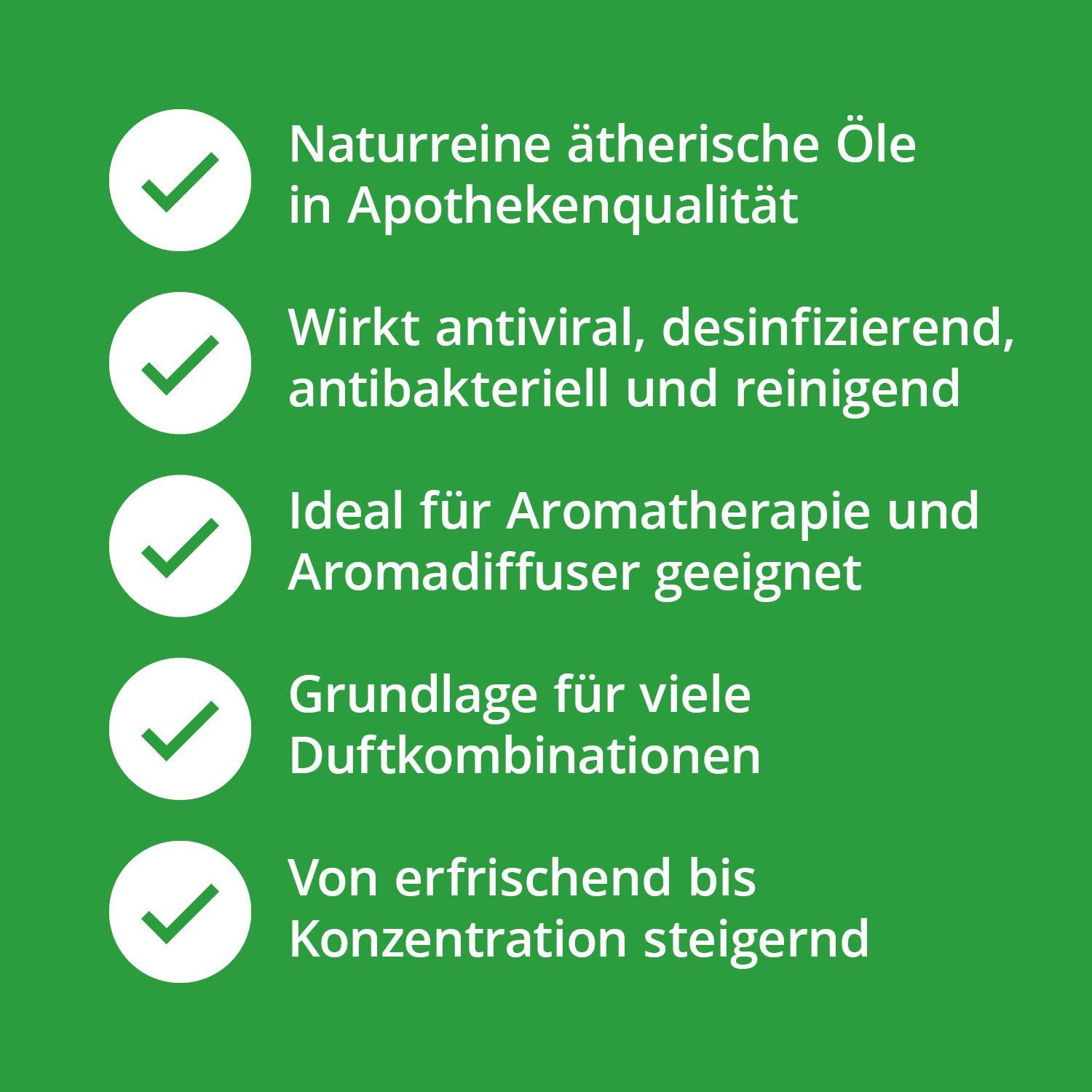 Ätherische Öle Set naturrein Top 6 Aromatherapie 60 ml Ätherisches Öl