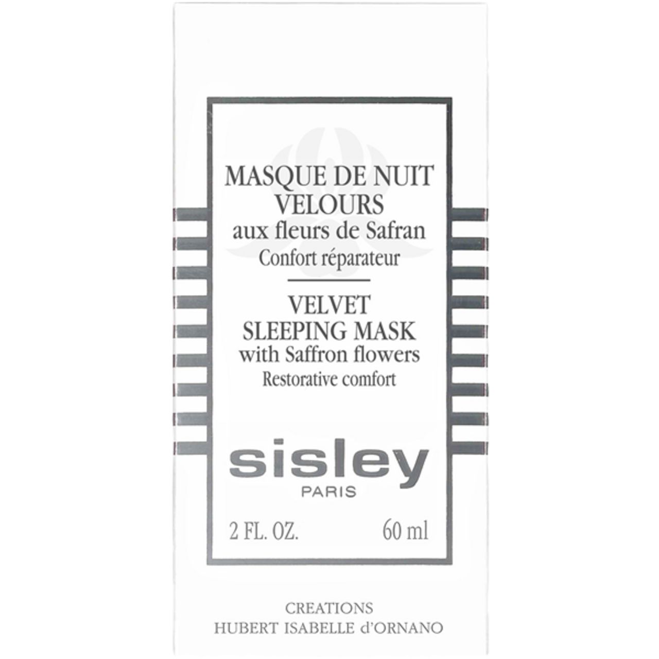 Sisley Masque de Nuit Velours und seine Verpackung, 60 ml.