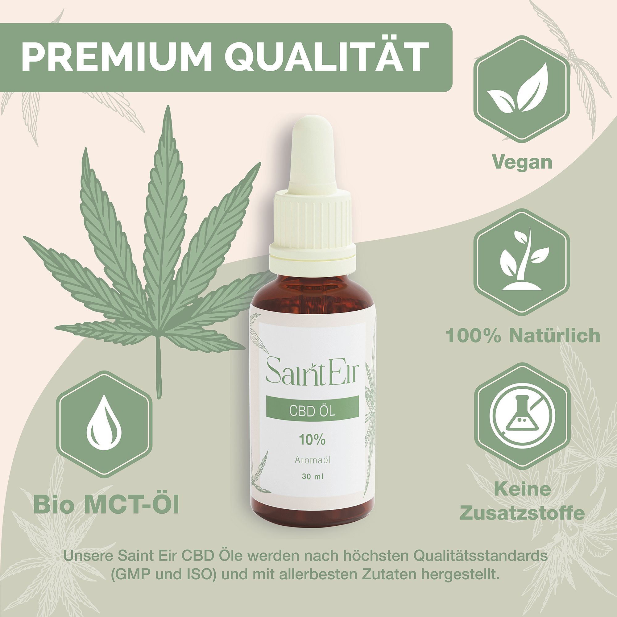 Saint EIR CBD Öl 10% Vollspektrum - 3000 mg Cannabidiol