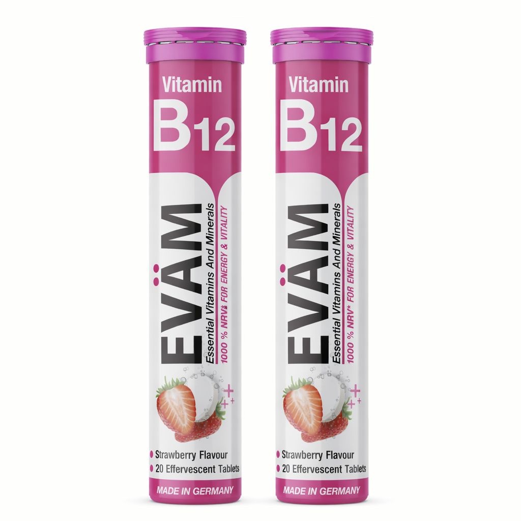 Eväm Vitamin B12 Brausetabletten - 2er Pack 40 St