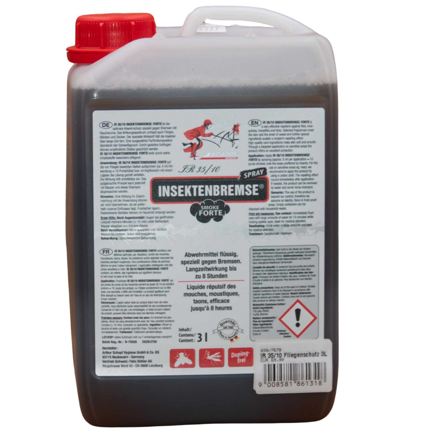 Schopf IR35/10 Insektenbremse 3 L Kanister Smoke Forte 3000 ml speziell gegen