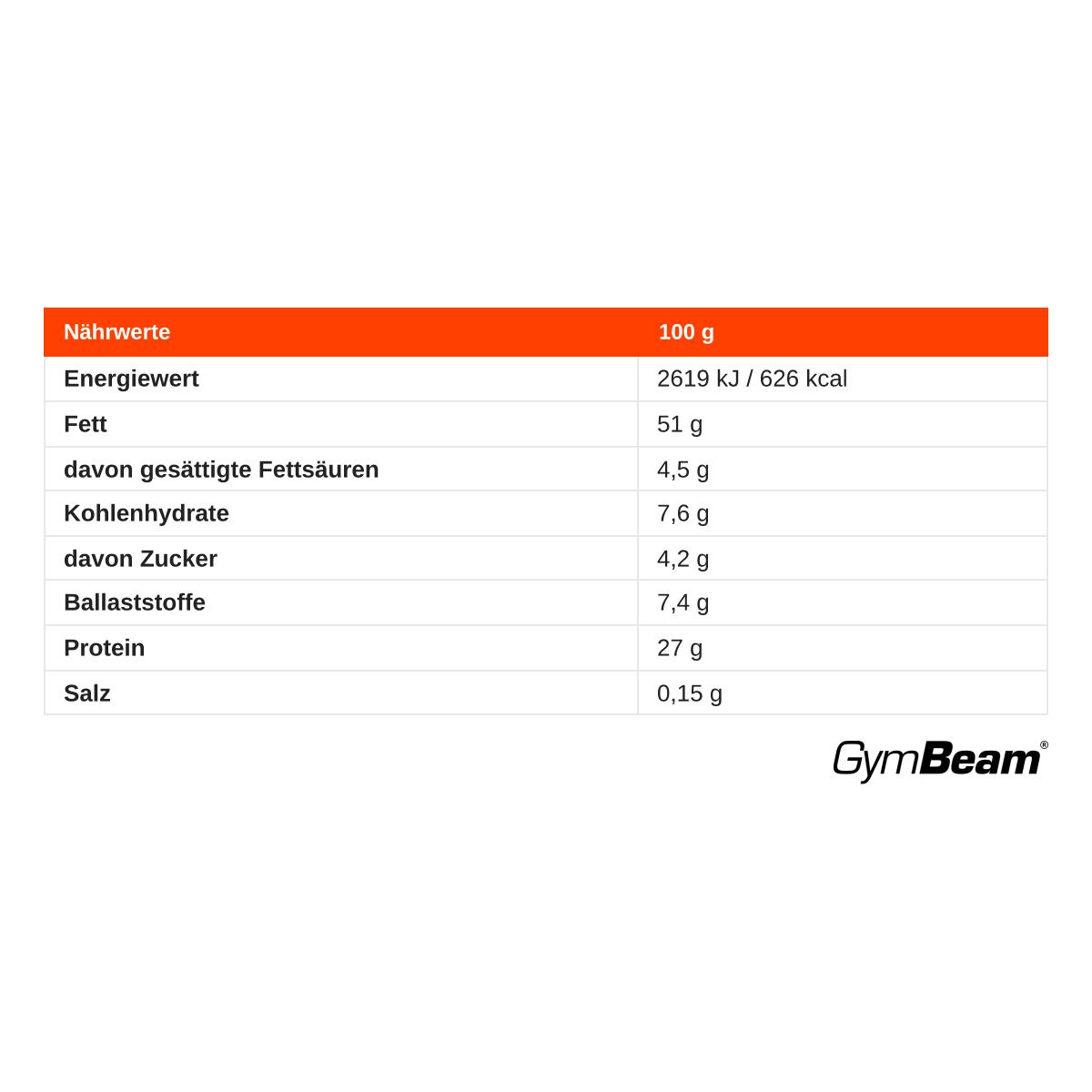 GymBeam Protein-Haselnussbutter Haselnussaufstrich mit Protein