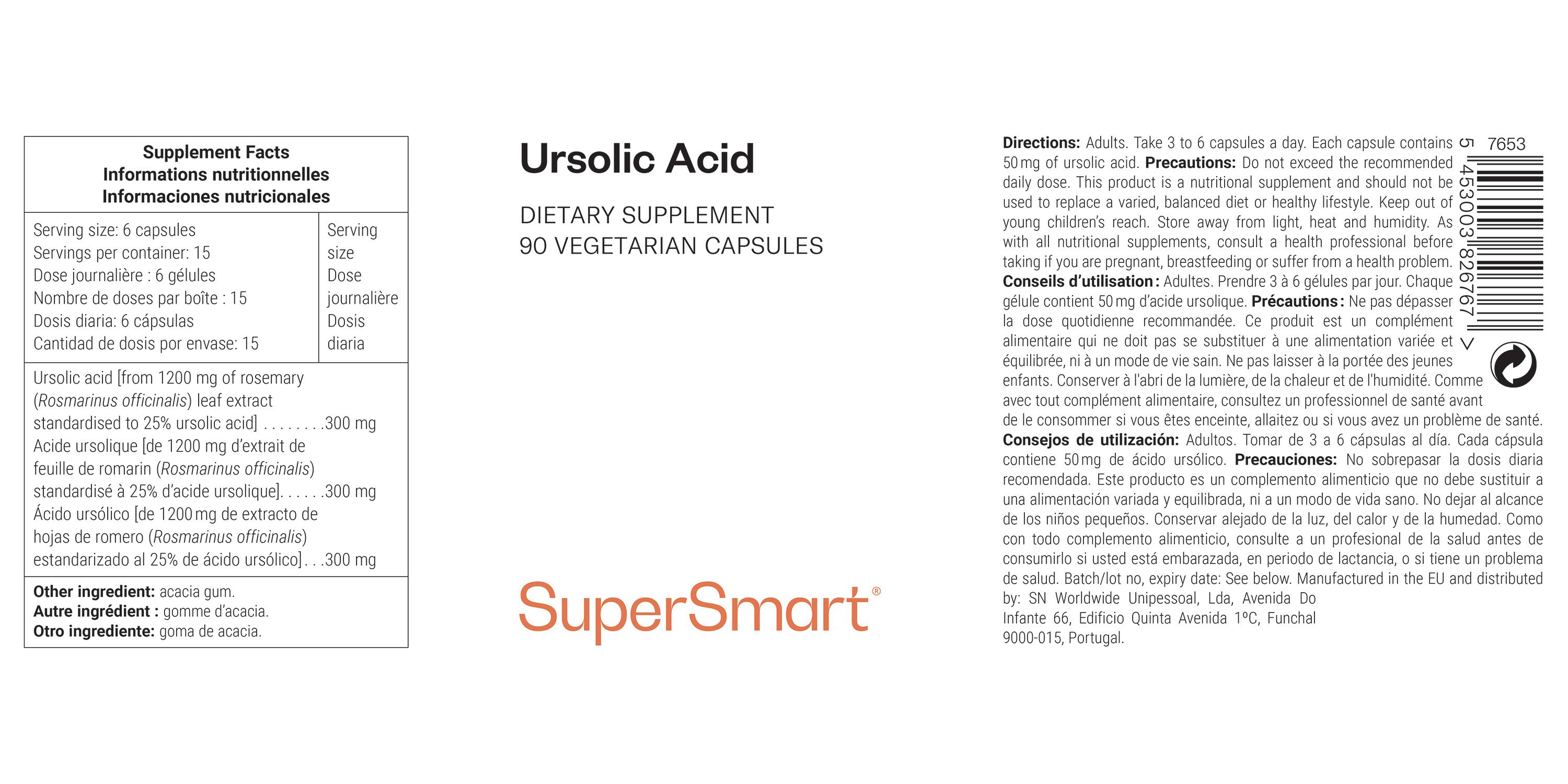 SuperSmart - Ursolic Acid 90 St