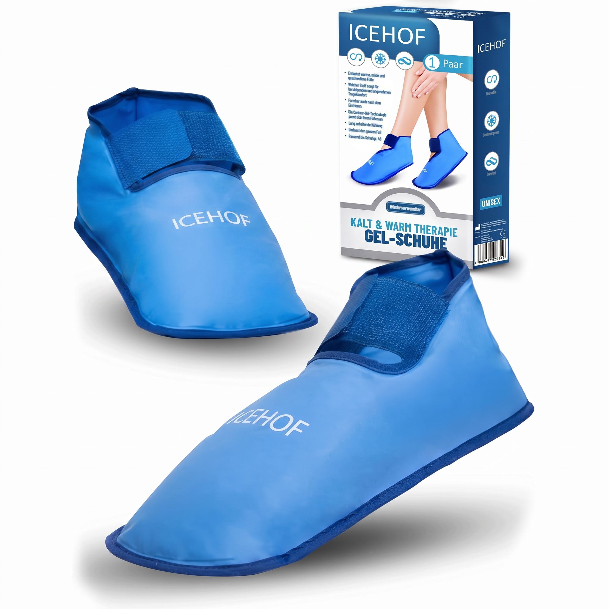 Icehof Kühlschuhe mit Gel 2 St Schuhe