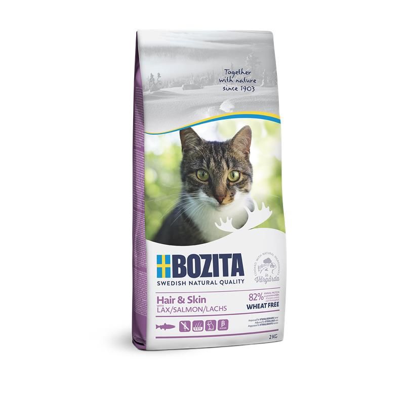 Bozita Katze Hair & Skin Wheat free Salmon 2 kg Futter