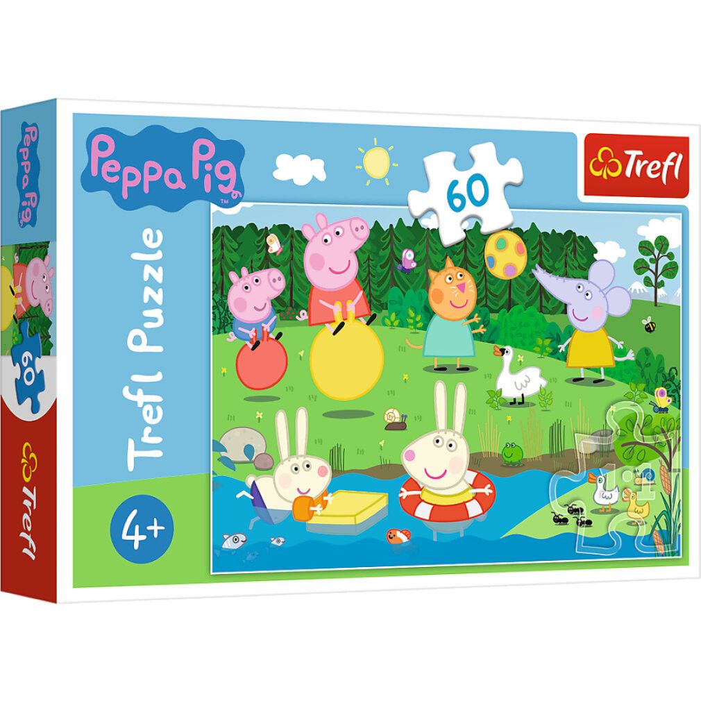 trefl Puzzle Peppa Pig am Teich 60 Teile