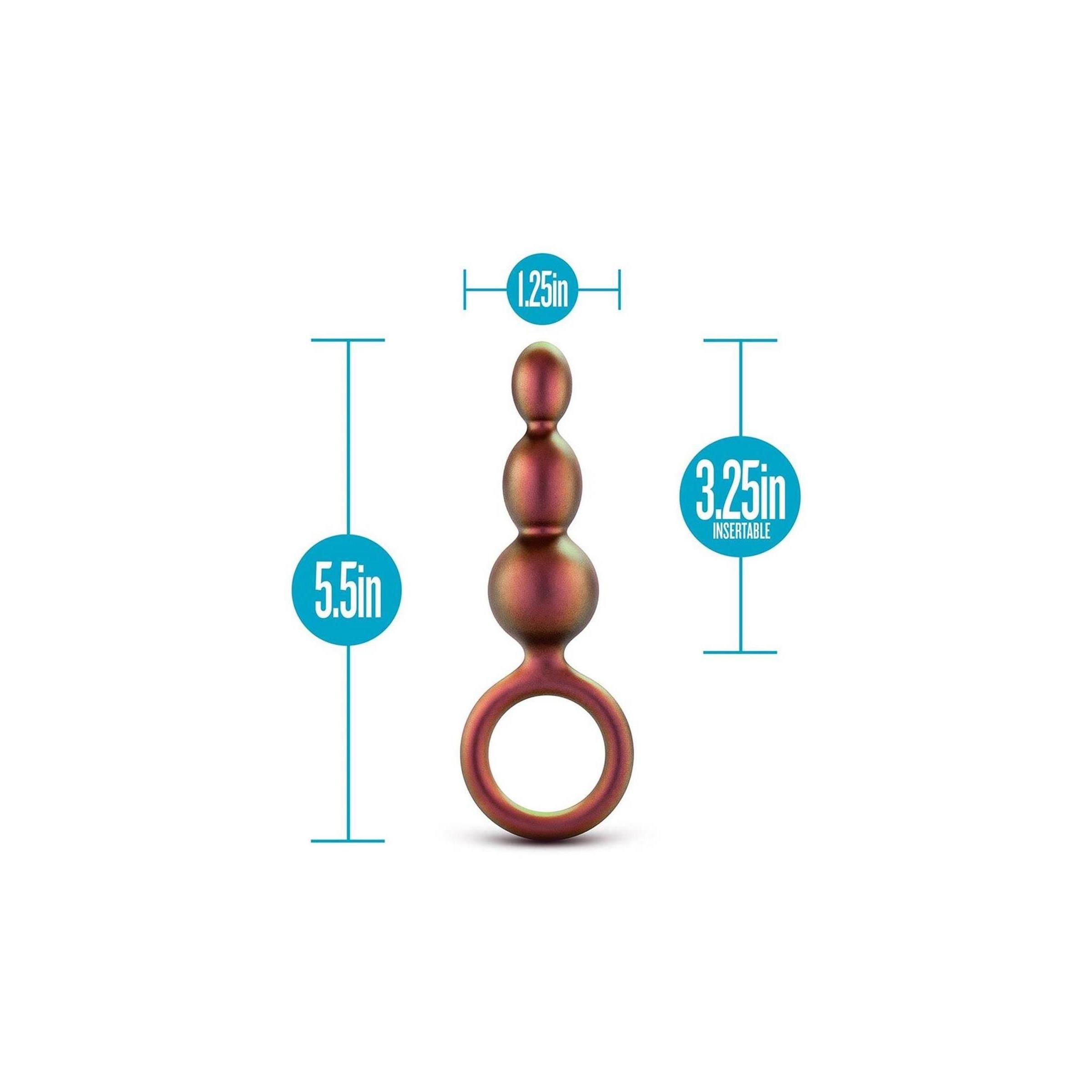 Blush - ANAL ADVENTURES MATRIX BEADED LOOP Plug COPPER