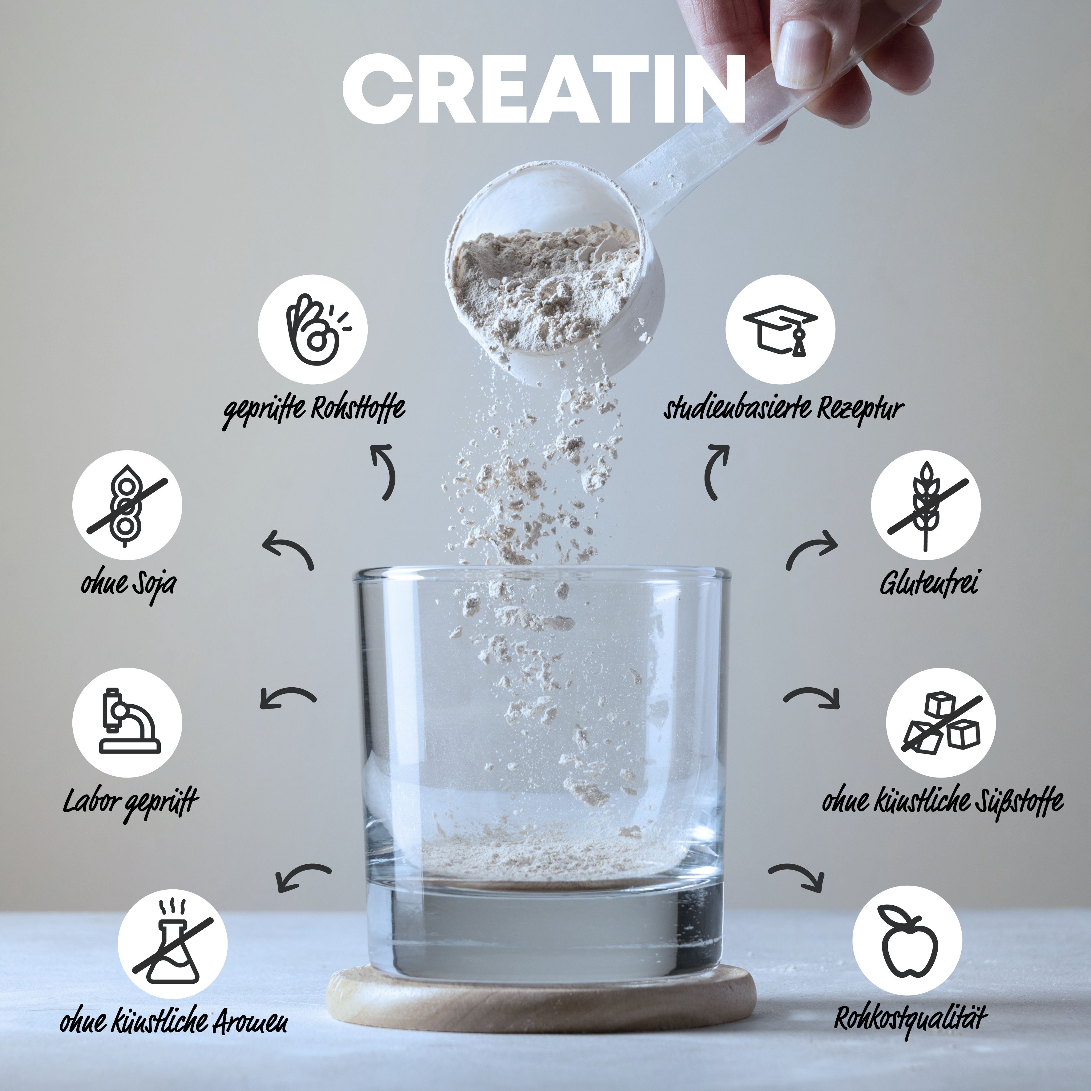 Yes Vegan® Creatin Monohydrat - Pulver