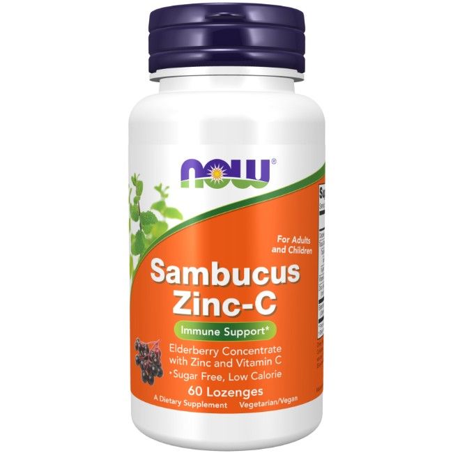Now Foods Sambucus Zink-C 60 Pc