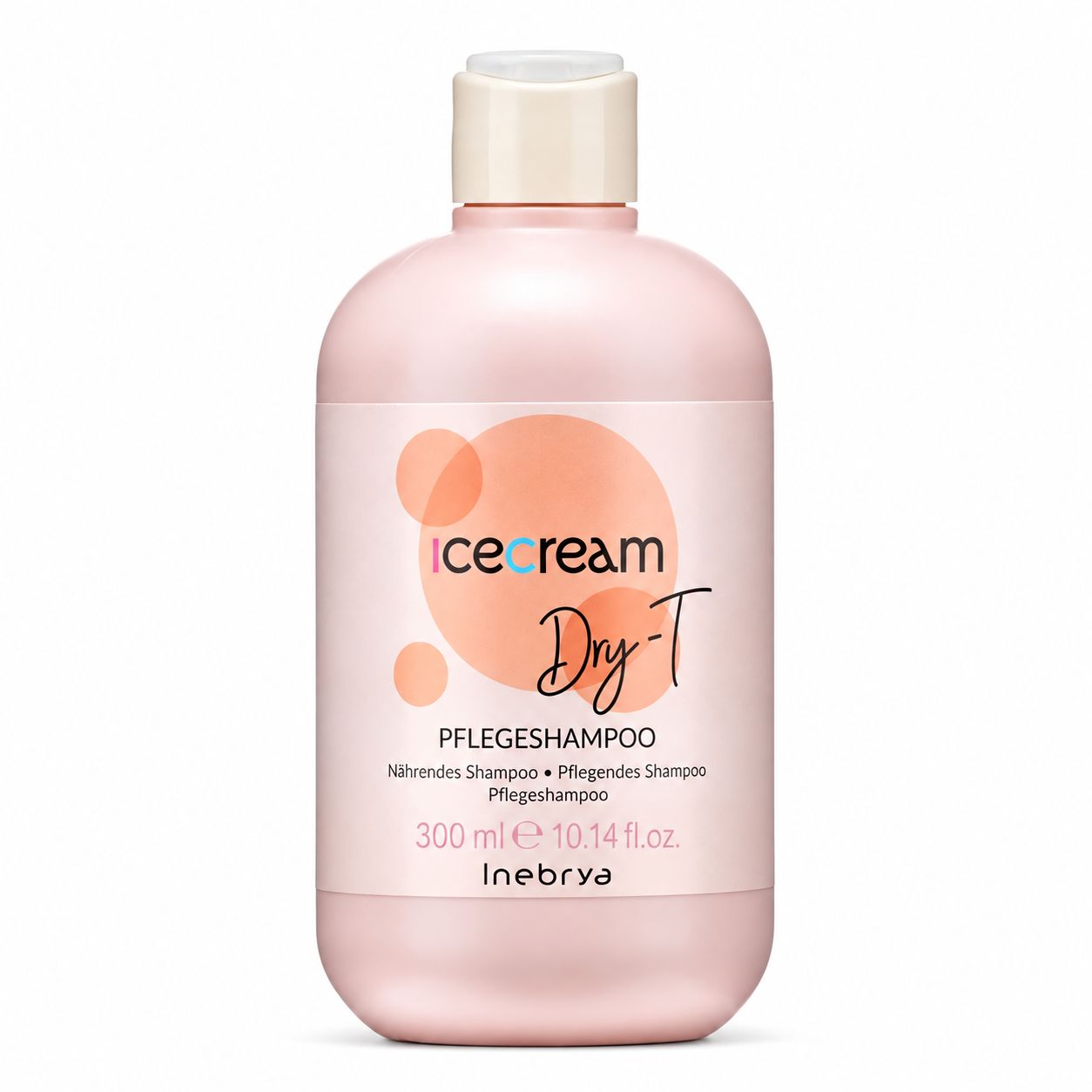 Flasche Inebrya Ice Cream Dry-T Pflege-Shampoo, 300ml.