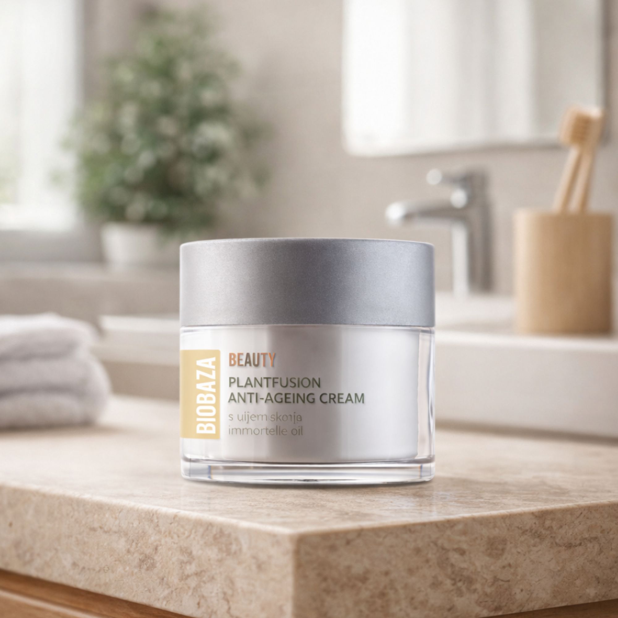 BIOBAZA Beauty Plantfusion Anti-Aging Creme für trockene Haut