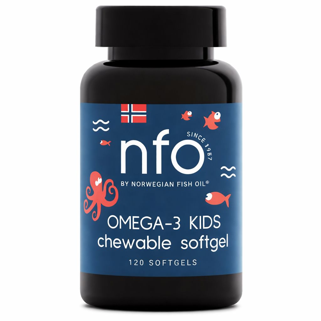 NFO Omega 3 Kids – Chewables hochdosierte Tutti-Frutti-Kaubaren Softgels 120 St Kaukapseln