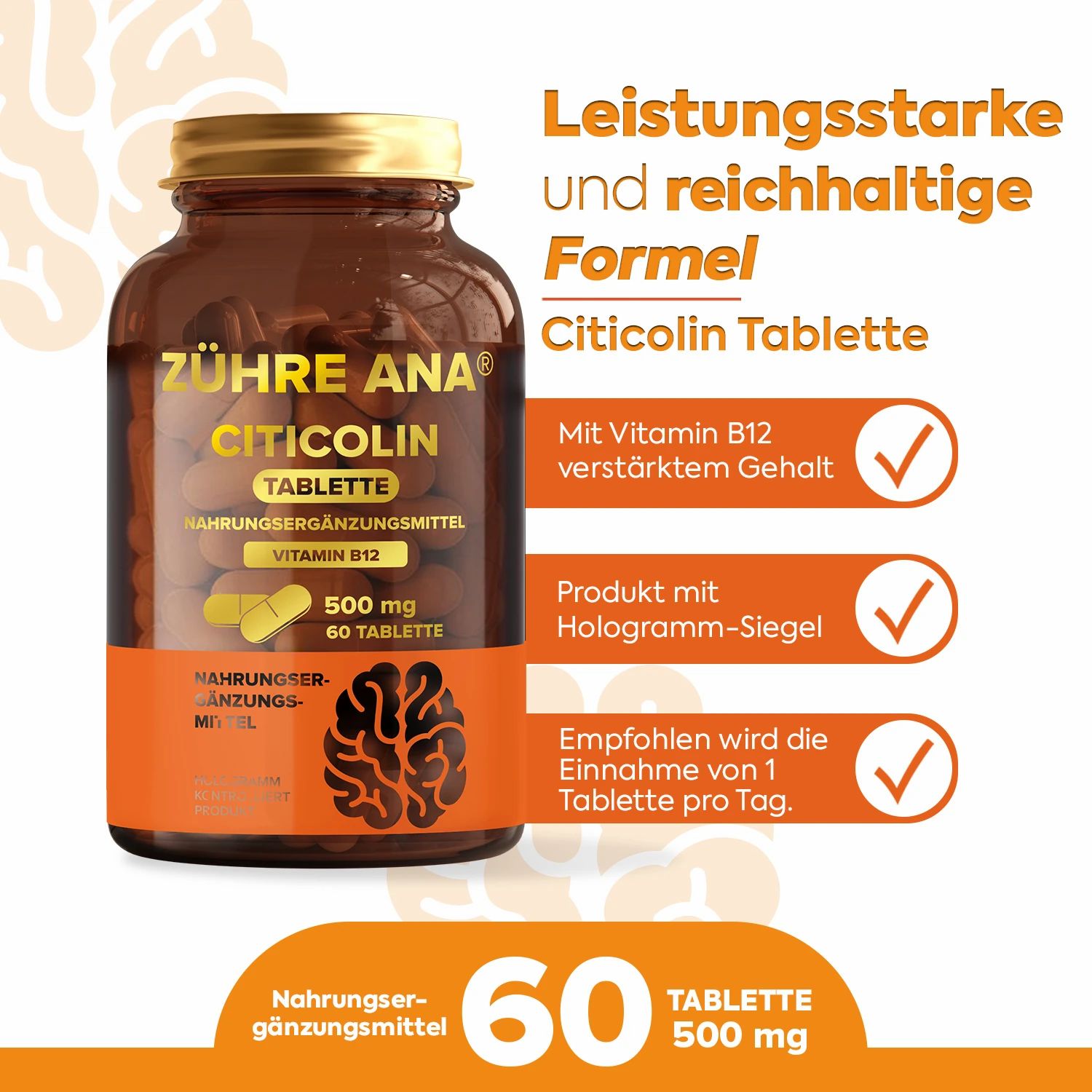Zühre Ana | Citicolin (500 mg)