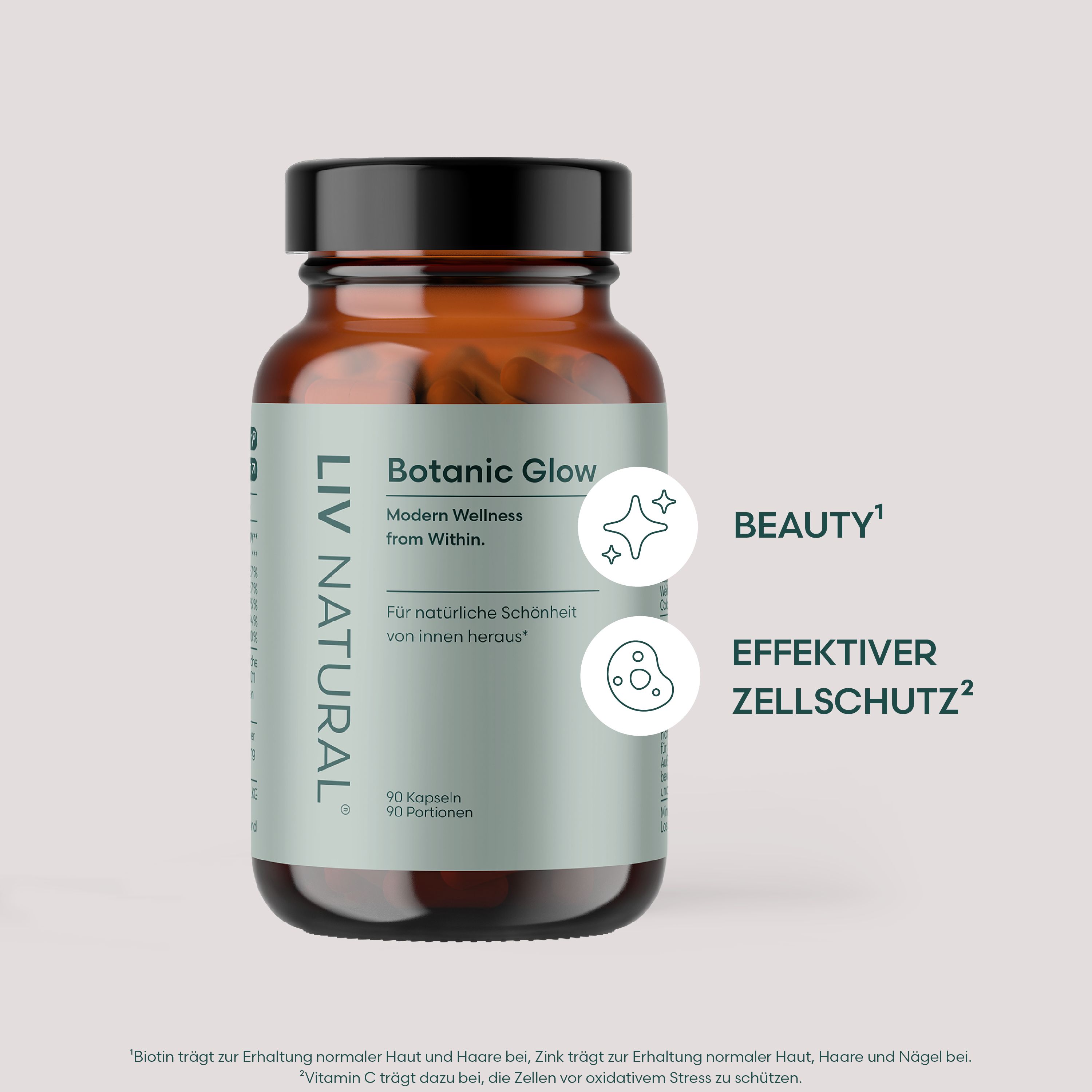 LIV Botanic Glow Zellschutz, Hautregeneration & pflanzliches Anti-Aging