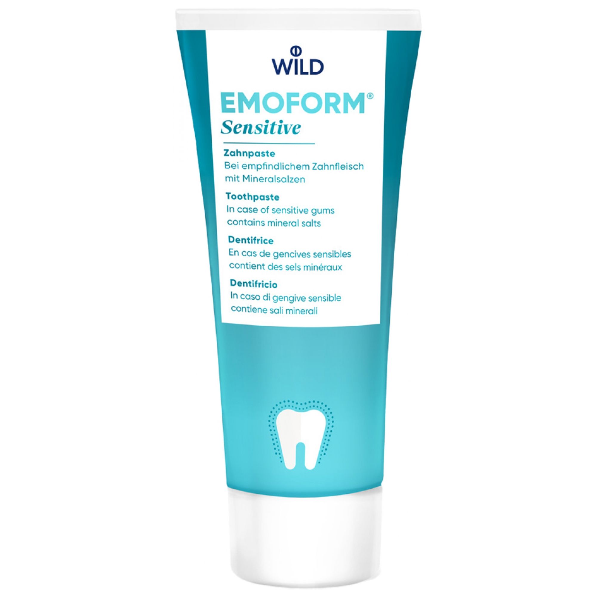 Wild Emoform Sensitive Zahnpasta 5,5x3,3x14 cm