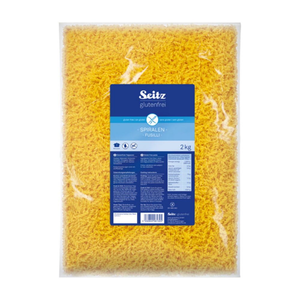 Seitz Fusilli Spiralen Vorratspack 2kg glutenfrei