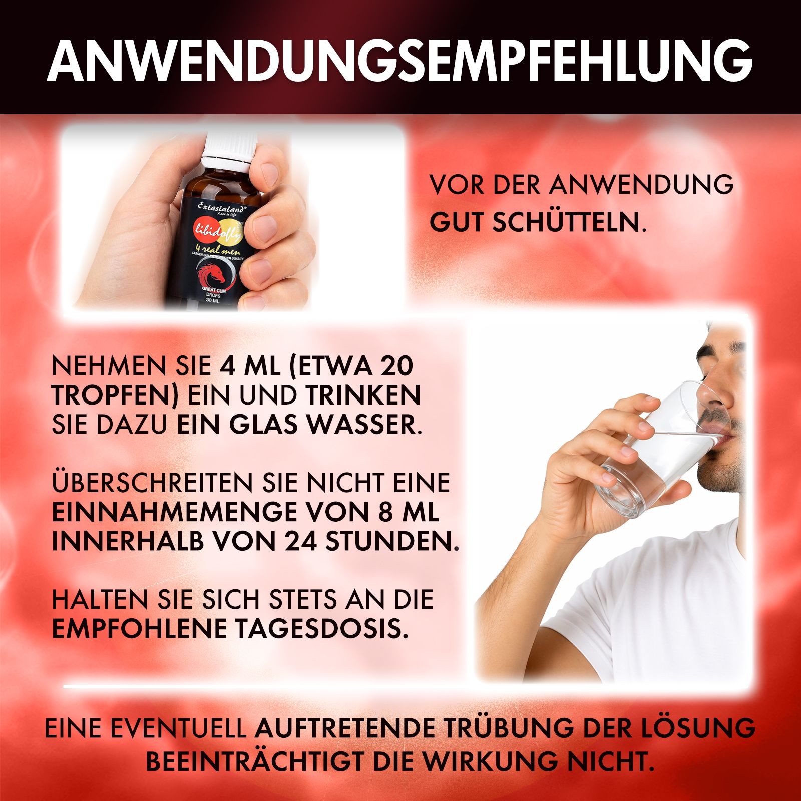 Libidofly® GreatCum Drops Sperma Qualität Erhöhen