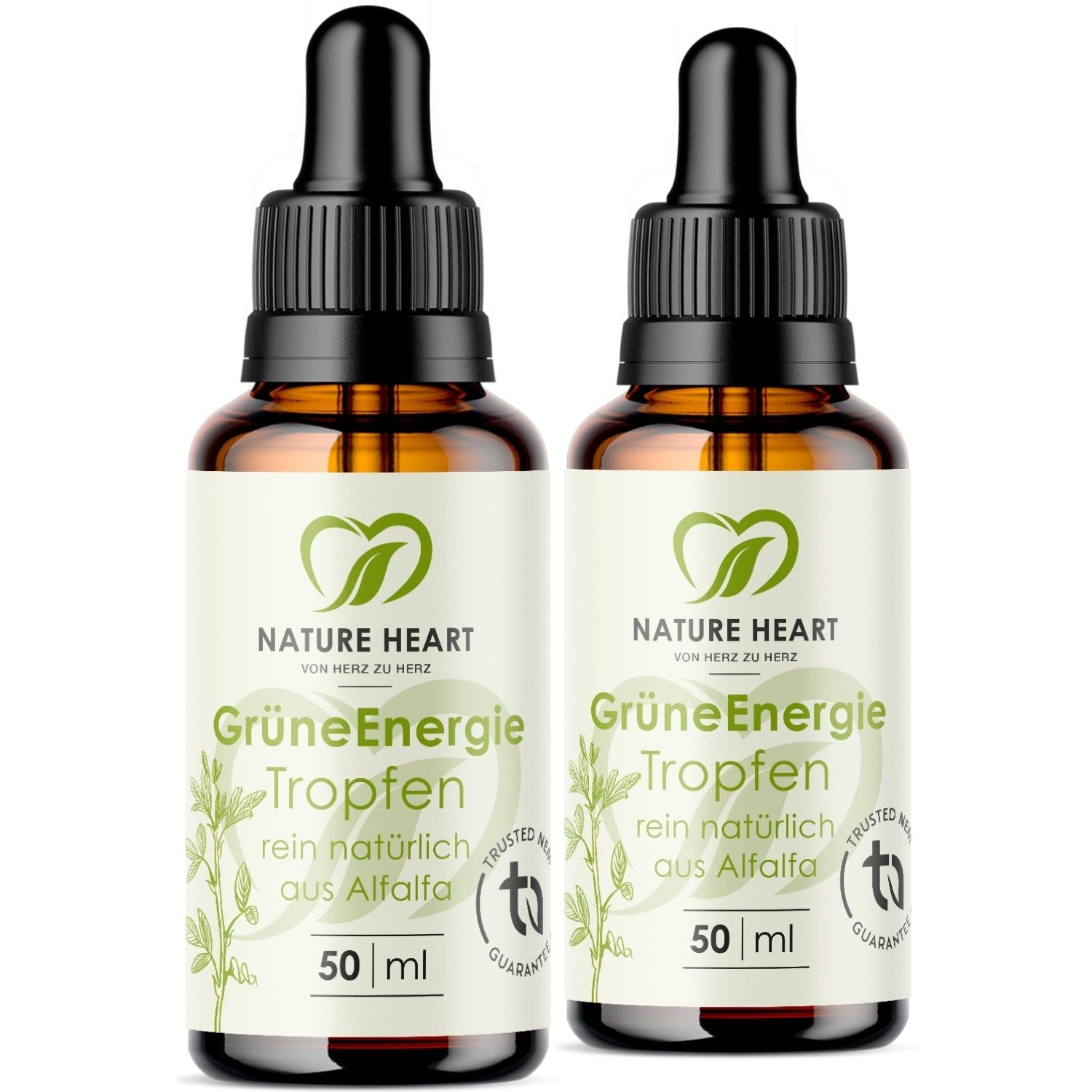 Nature Heart Grüne Energie - Chlorophyll Tropfen 2x50 ml