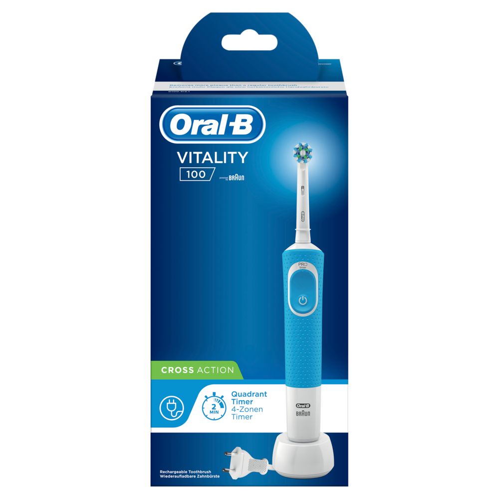 Oral-B - Elektrische Zahnbürste 'Vitality 100 CrossAction' in Blau 1 St