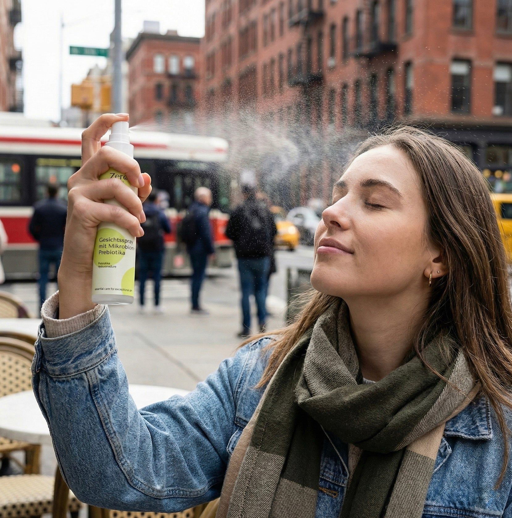 Zero Skin Gesichtsspray mit Mikrobiom-Prebiotika, feuchtigkeitsspendend für empfindliche Haut
