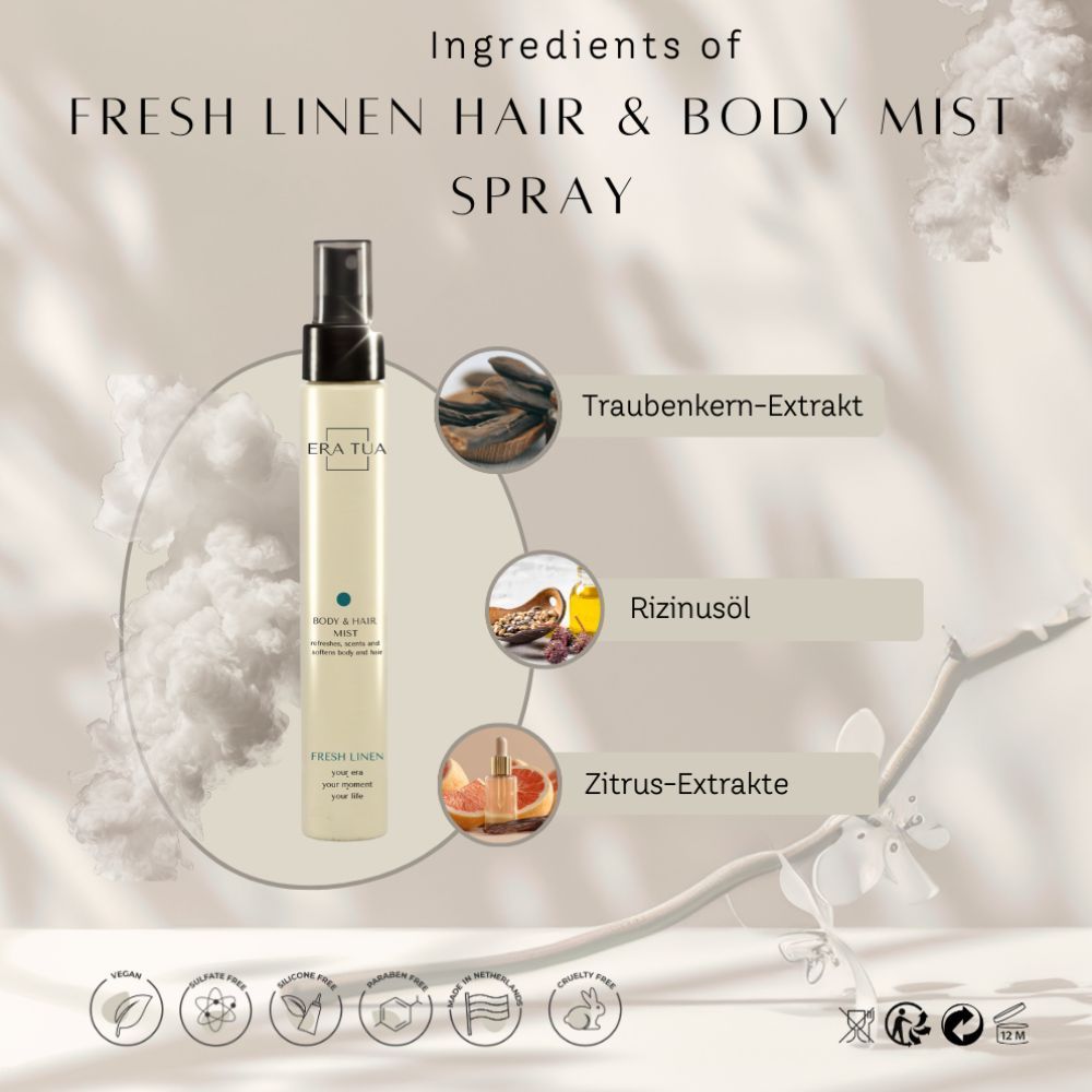 "Era Tua" Fresh Linen Hair & Body Mist Spray