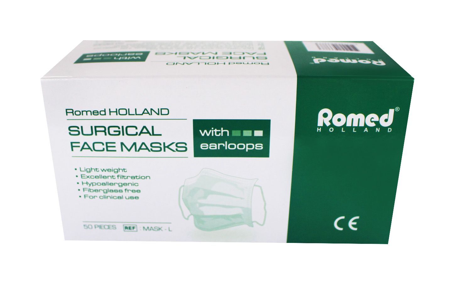 Romed Mundschutz 3-lagig, blau, Typ IIR, elastische Schlaufe