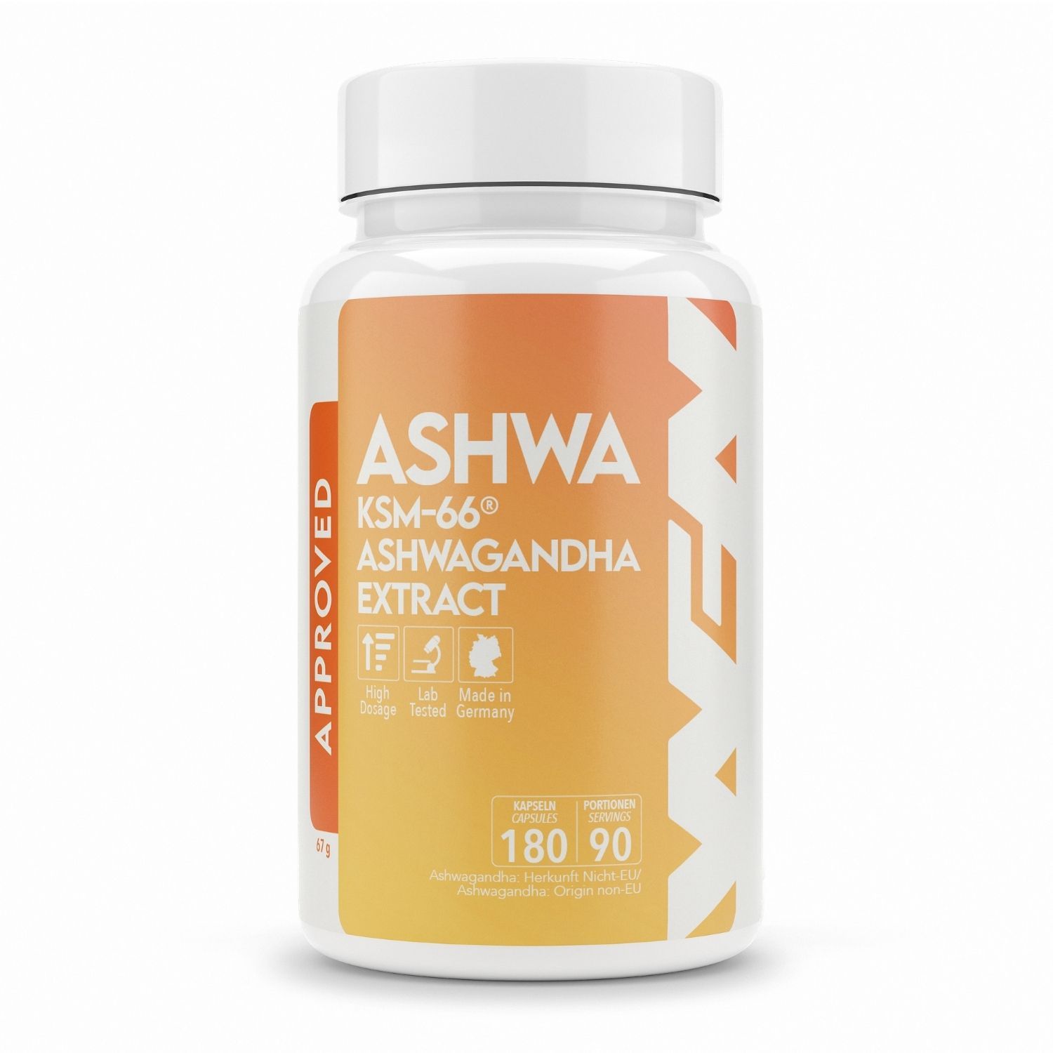 WFN Approved Ashwa - Ksm-66® Ashwagandha Extrakt 180 St Kapseln