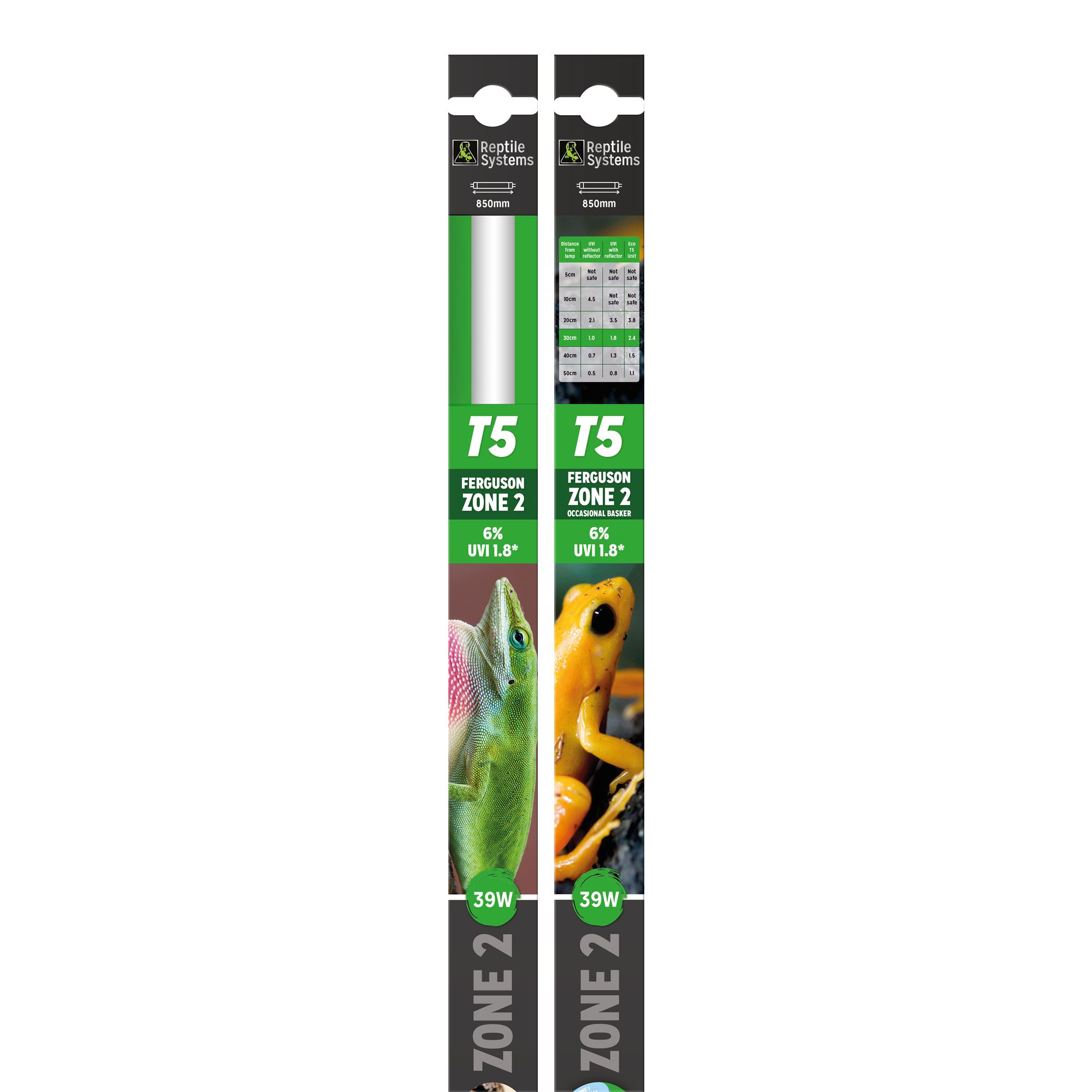 Reptile Systems T5 Leuchtstoffröhre 6% UVB, UVI 1.8, Ferguson Zone 2