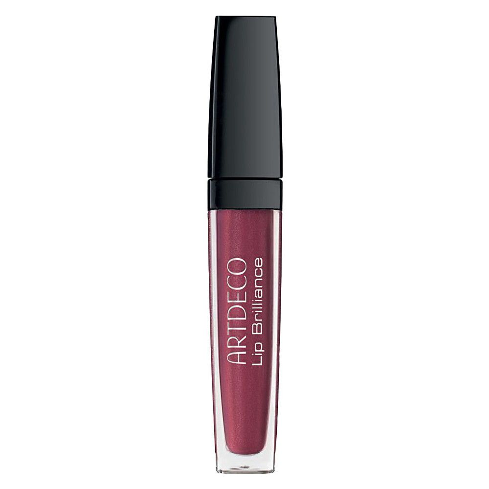 Artdeco Lip Brilliance. Transparente Hülle, schwarzer Deckel. Farbton: Rot. Aufschrift: Artdeco, Lip Brilliance.