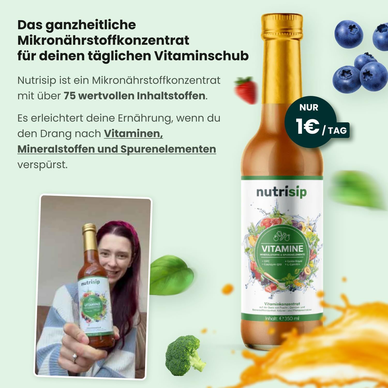 Nutrisip – Flüssiges Multivitamin Mikronährstoffkonzentrat