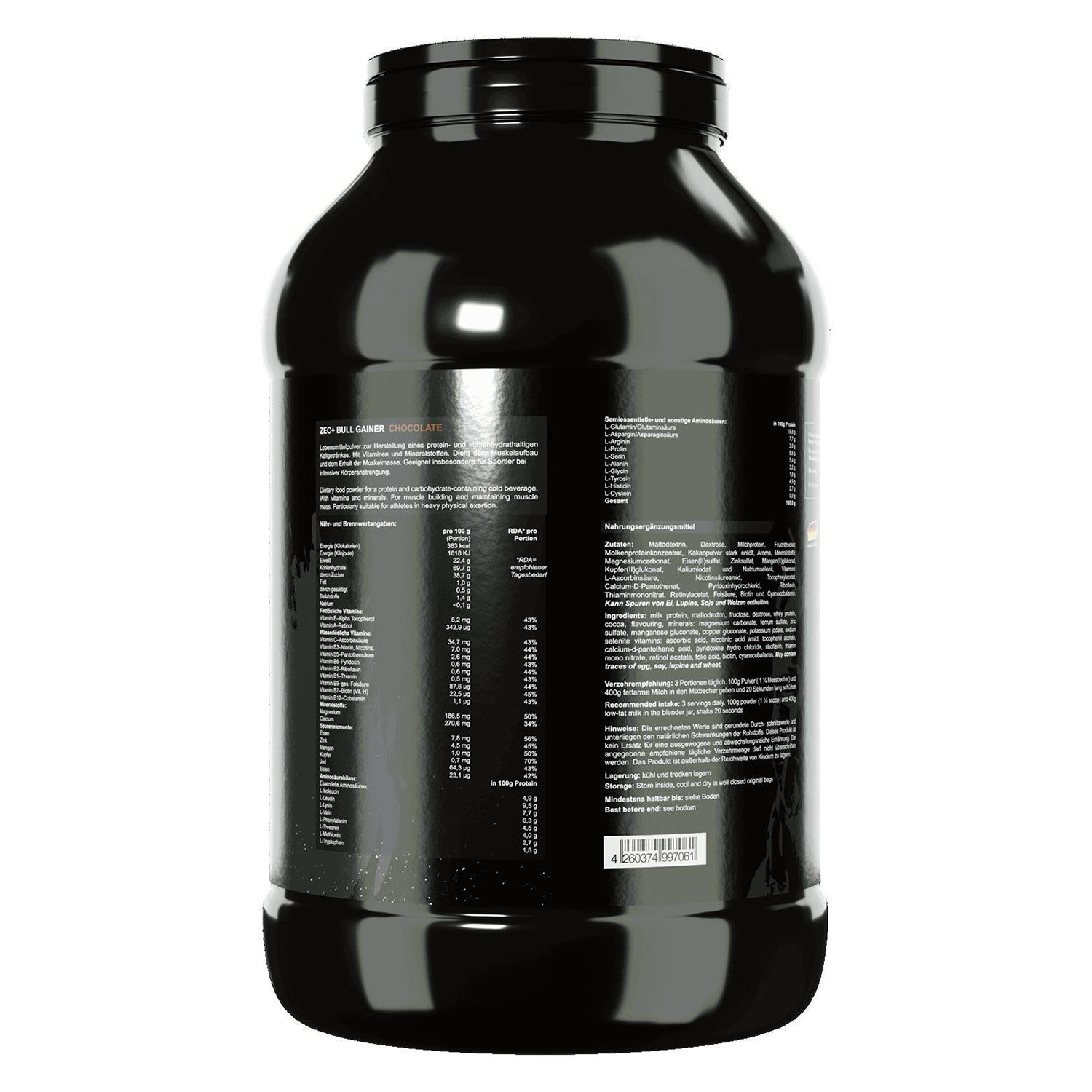 Zec+ Bullgainer Protein/ Eiweiß Schoko 3500 g Pulver