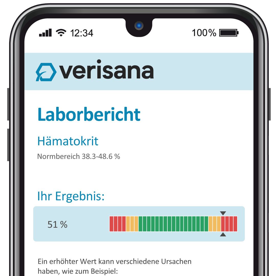 Verisana Hämatokrit Test für Männer