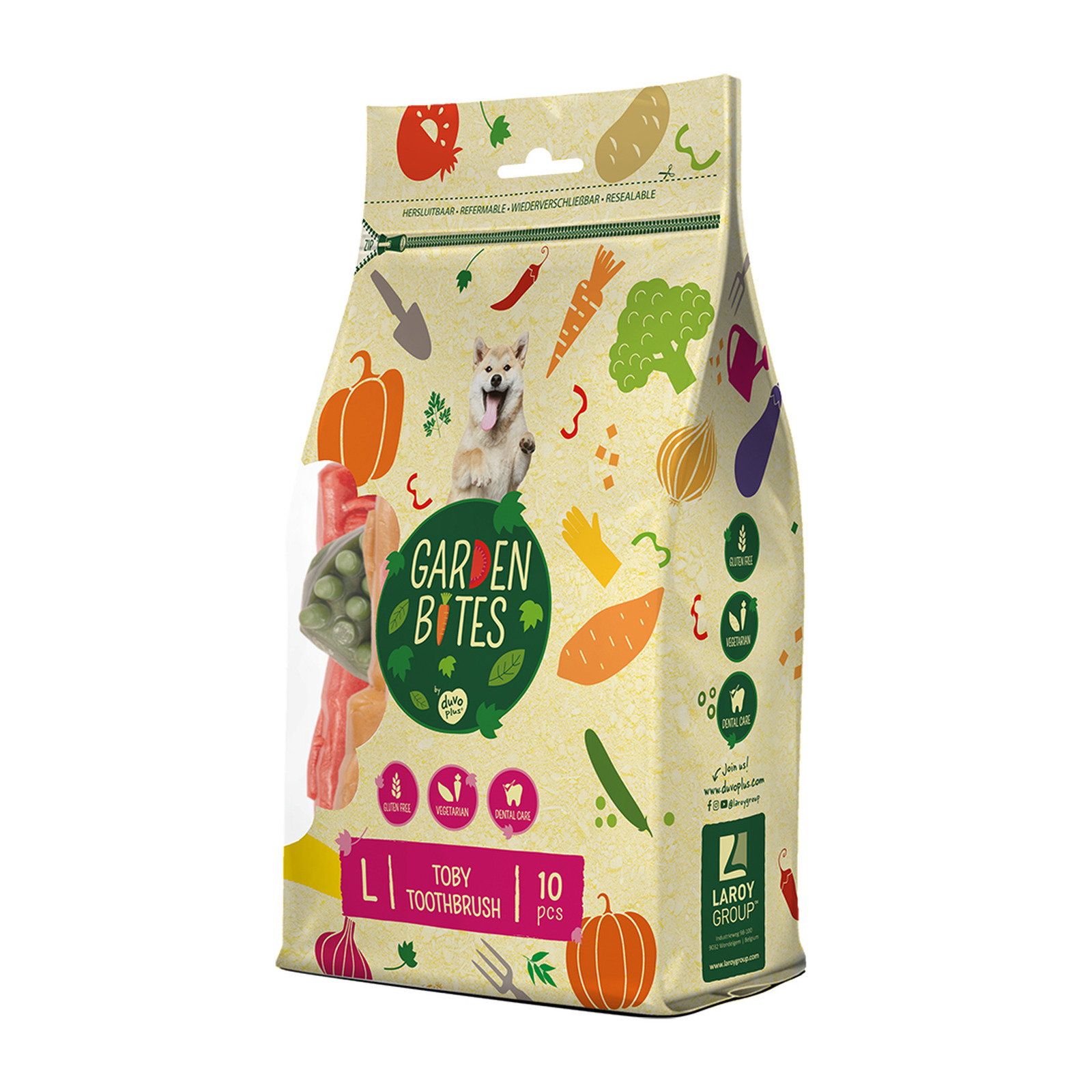 Garden Bites - Toby Toothbrush - Zahnpflege Snack für Hunde