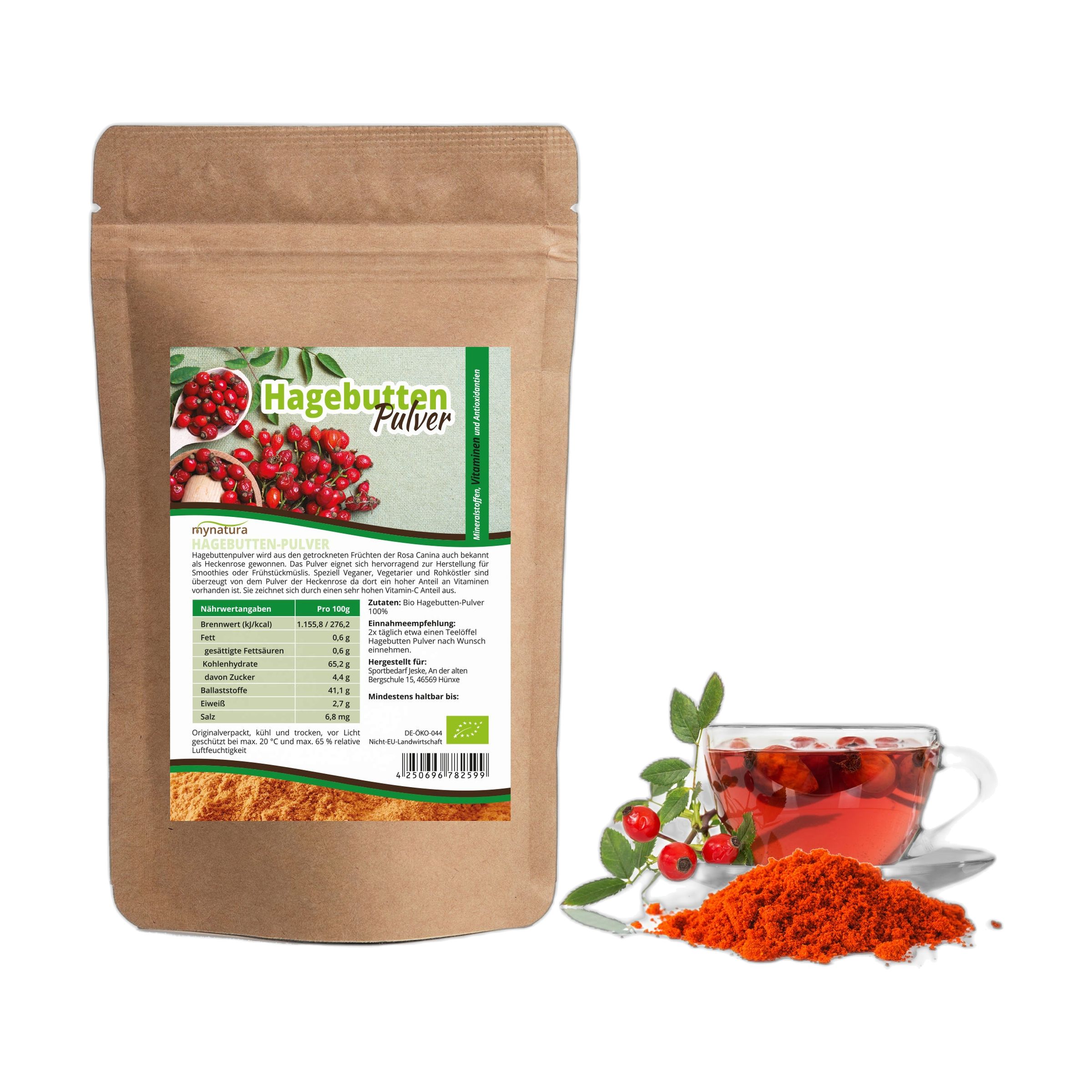 Mynatura Bio Hagebuttenpulver 1000 g Pulver