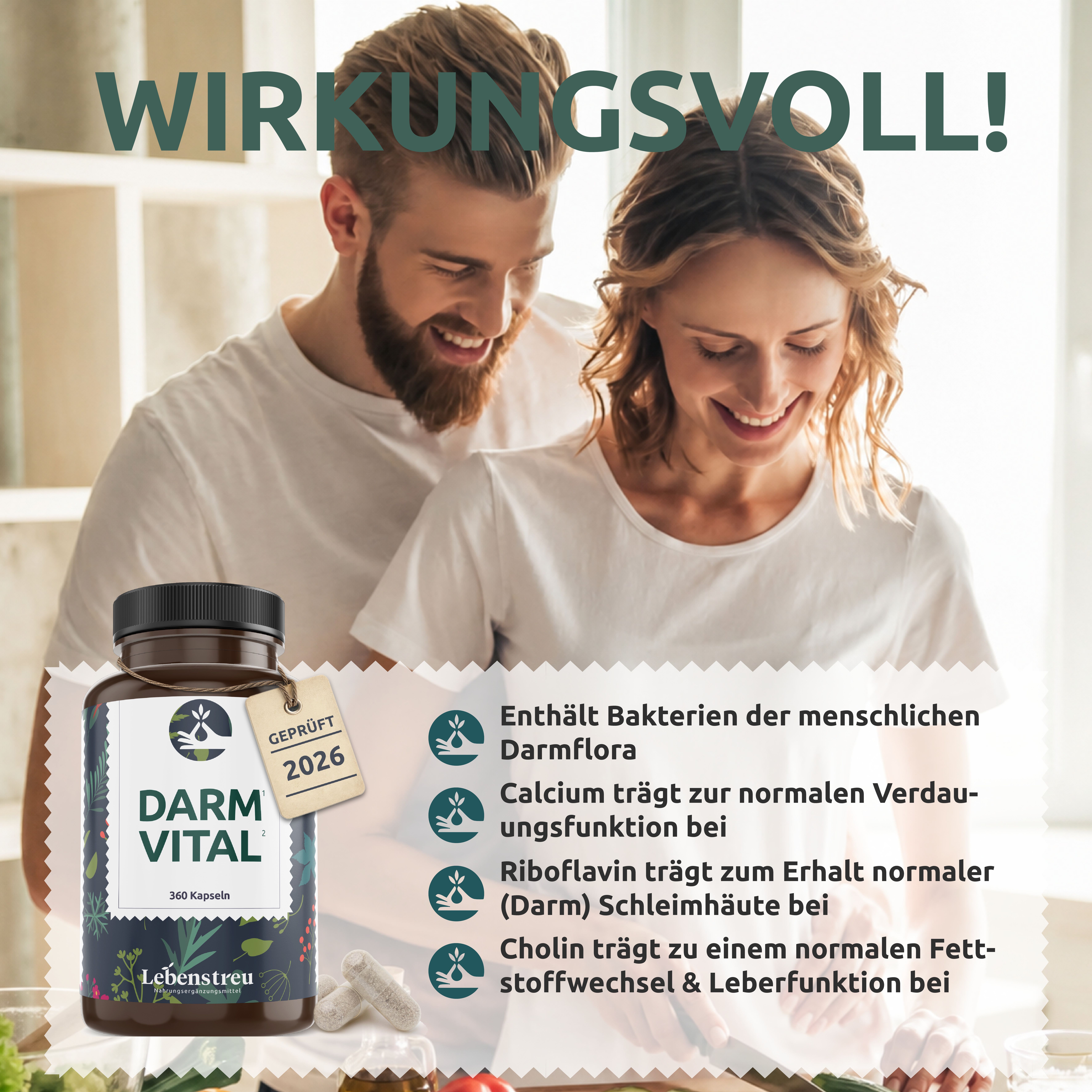 Darm Vital Probiotika Kapseln XL Vorrat