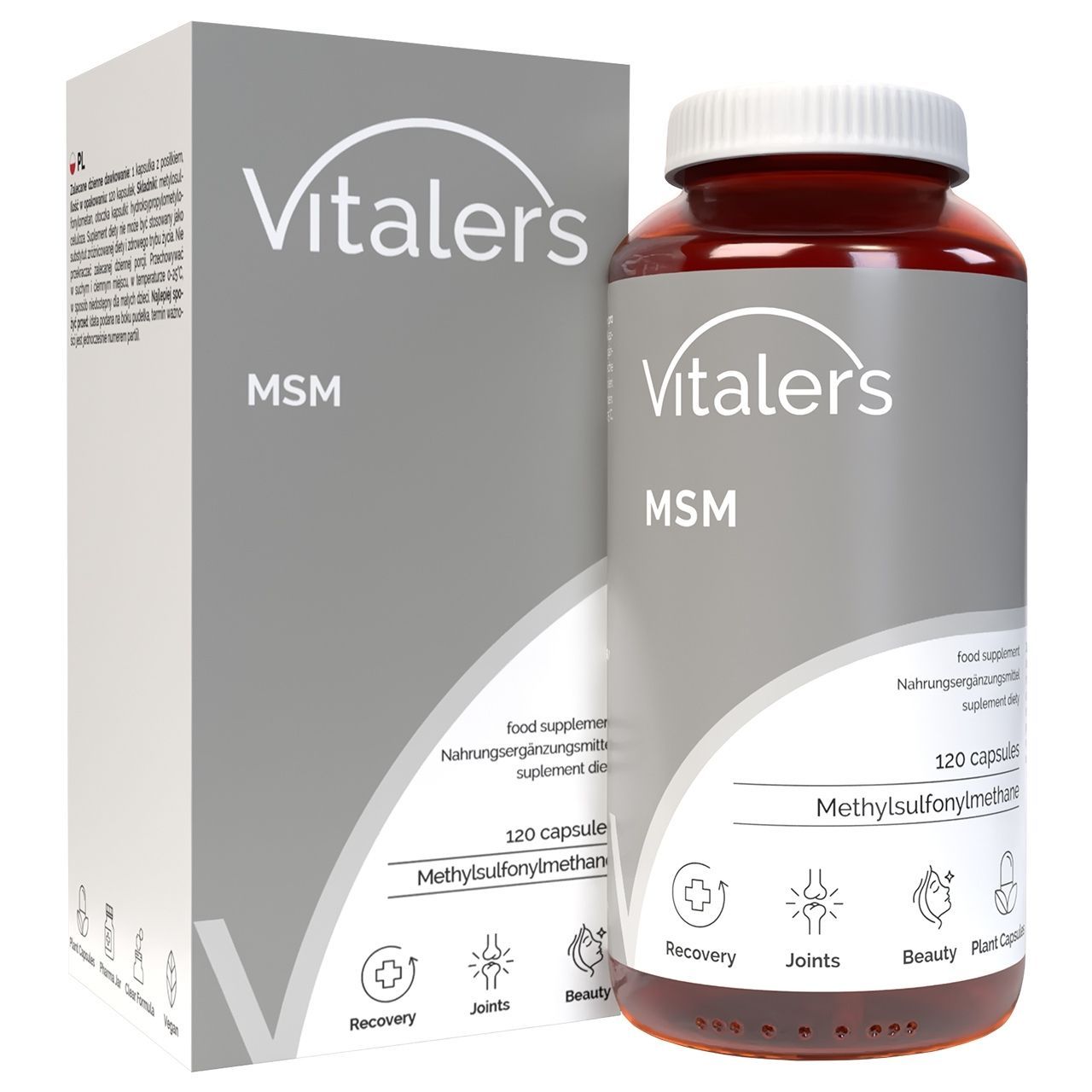 Vitaler's MSM (Organischer Schwefel) 1000 mg -120 Kapseln 120 St