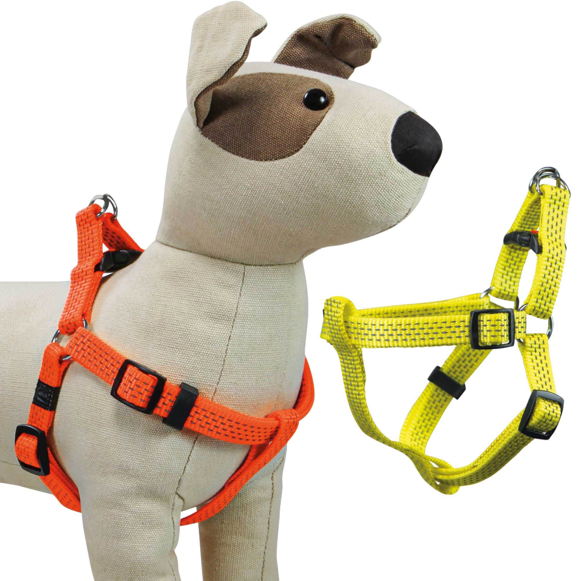 Reflex Hundegeschirr - 40-70 cm x 25 mm - aus pflegeleichtem Nylon mit Zugentlastung