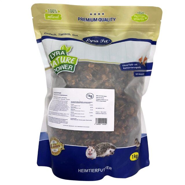 Lyra Pet® Seidenraupen getrocknet 1 kg Futter