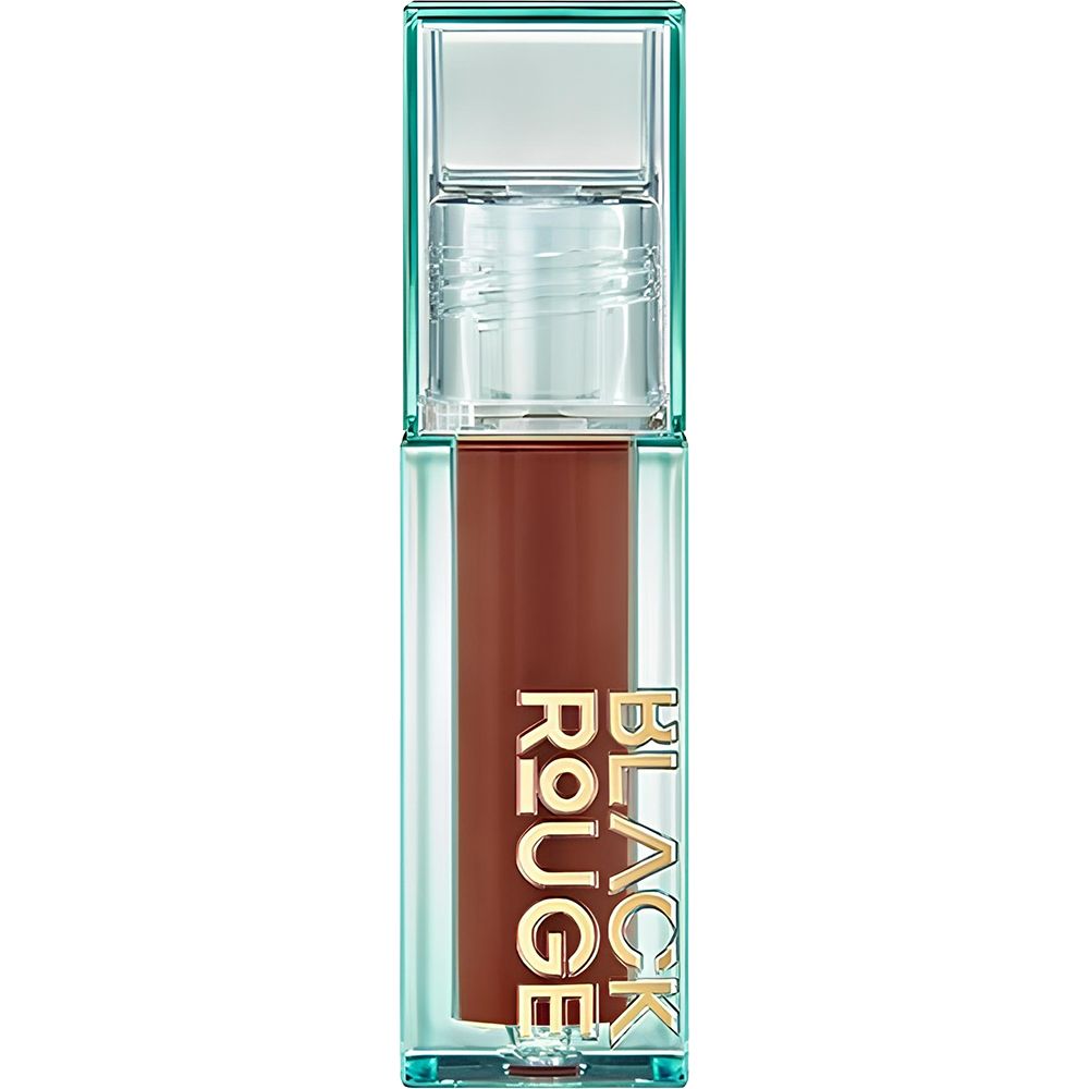 Lipgloss in einer transparenten Hülle. Der Lipgloss ist braun. Auf der Hülle steht "BLACK ROUGE".