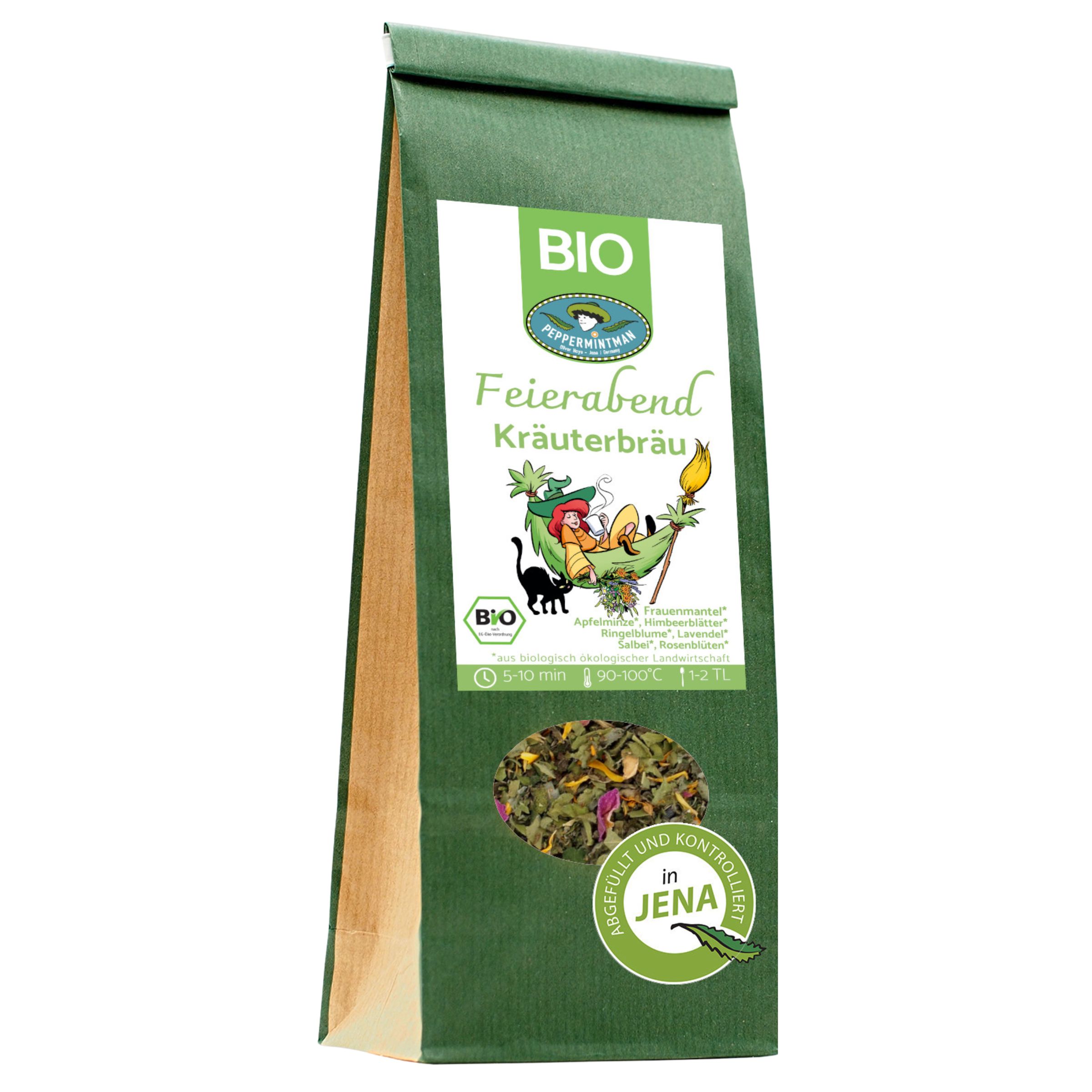 Peppermintman Feierabend-Kräuterbräu Tee, Bio