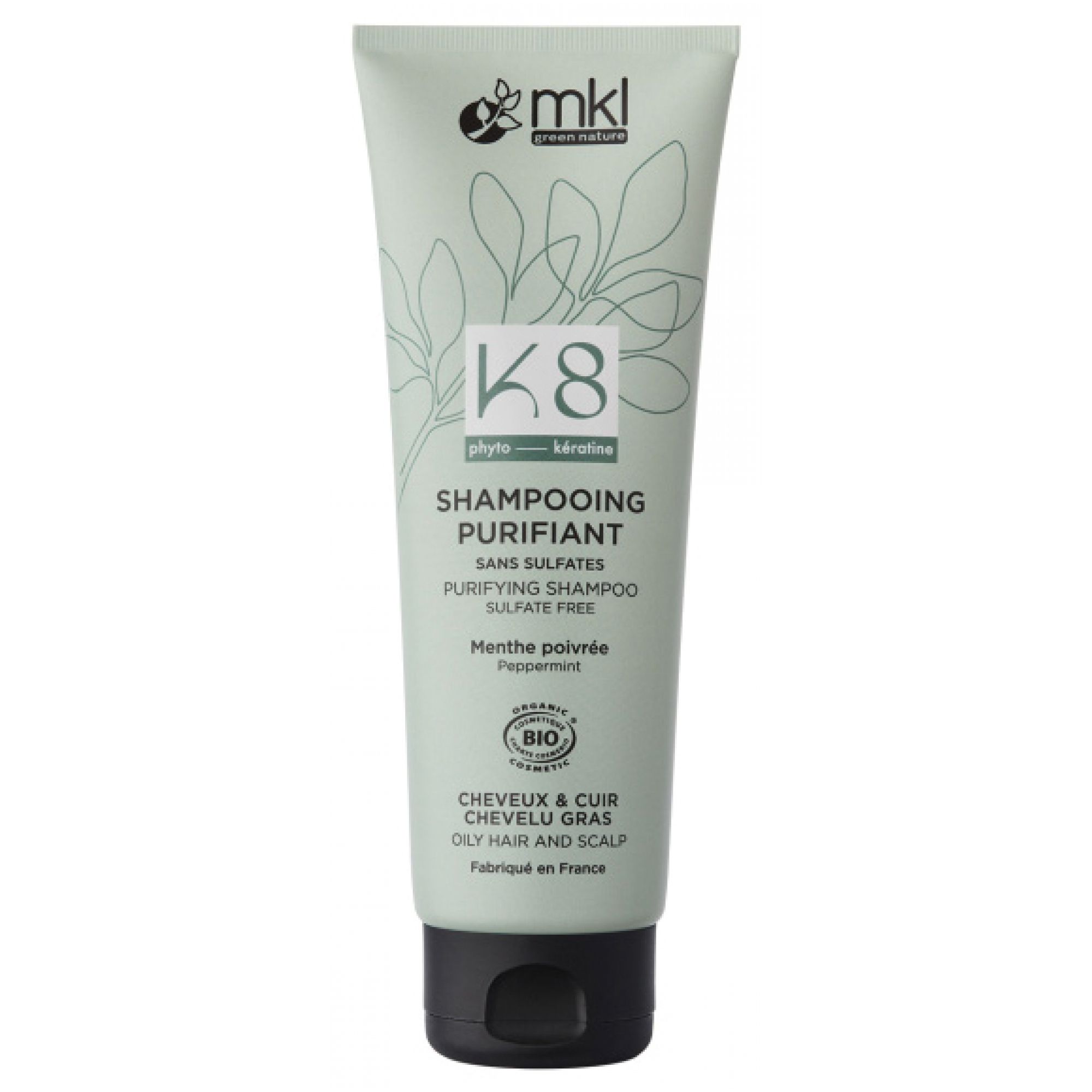 MKL Green Nature K8 Reinigendes Shampoo Fettiges Haar Bio 20,5x7,8x4,5 cm