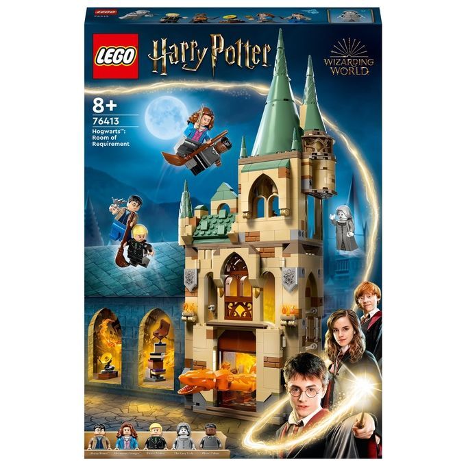 LEGO Harry Potter 76413 Hogwarts: la Stanza delle Necessità, Castello Giocattolo con Figura di Serp